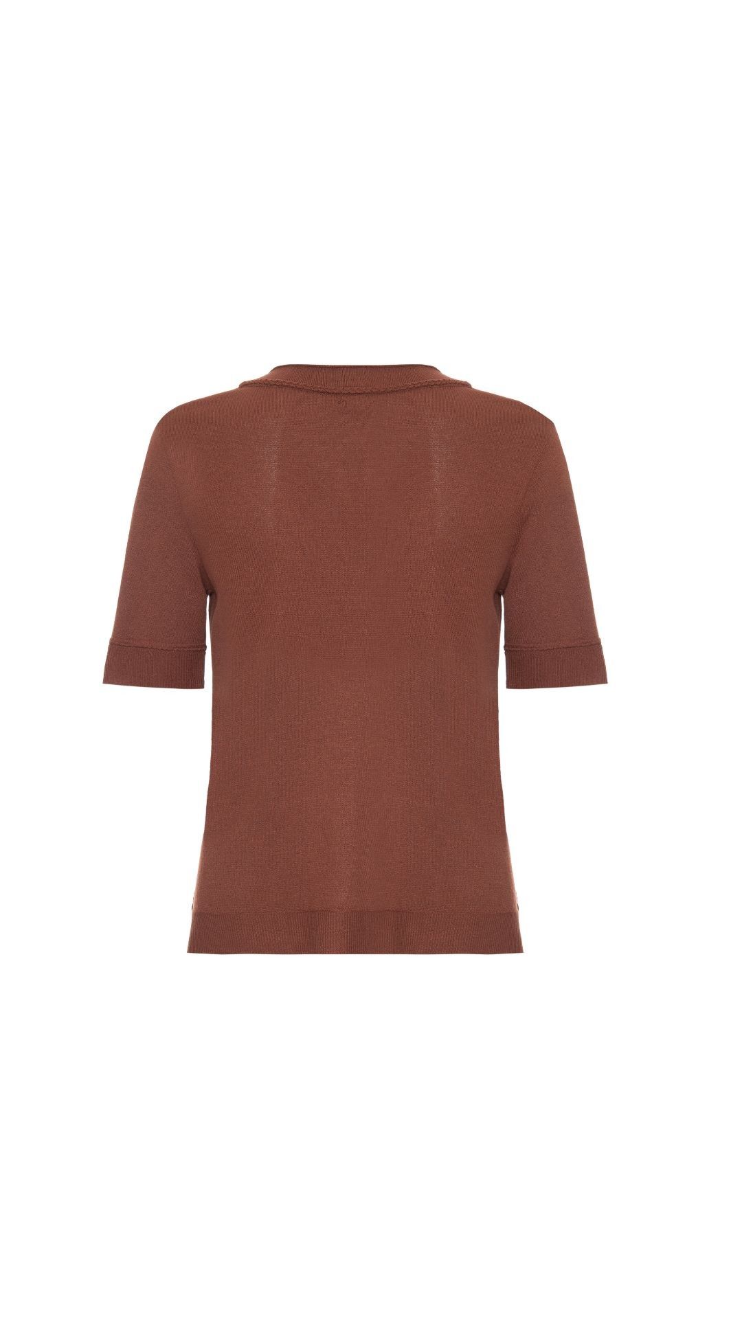 Blusa tricot decote V Bela