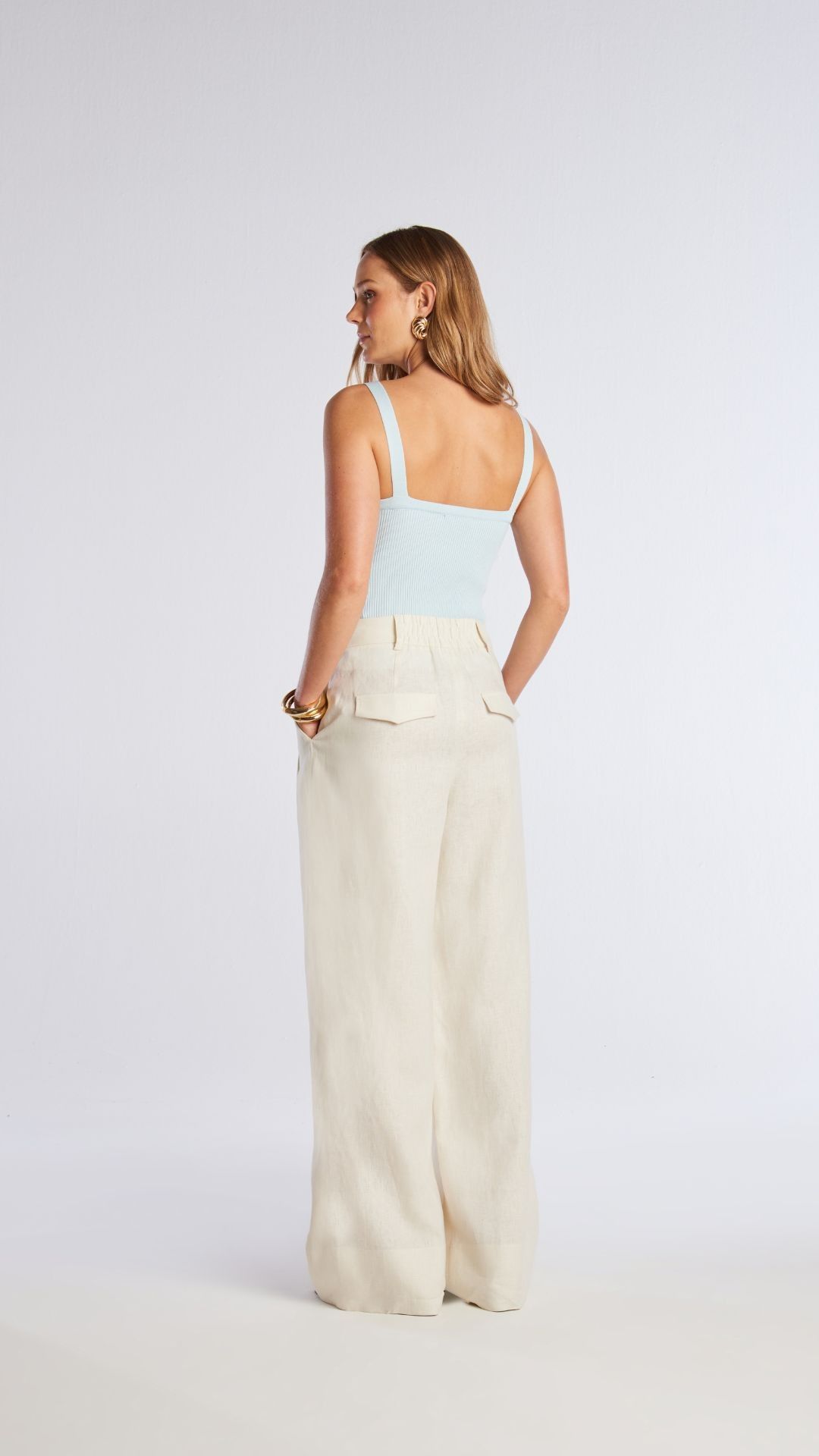Regata tricot canelado Ingrid 