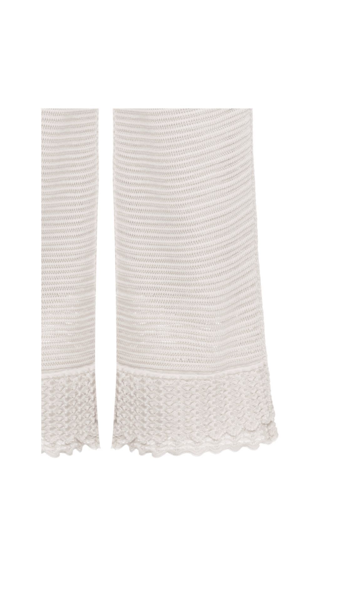Calça rendada de tricot Tici -  Champagne