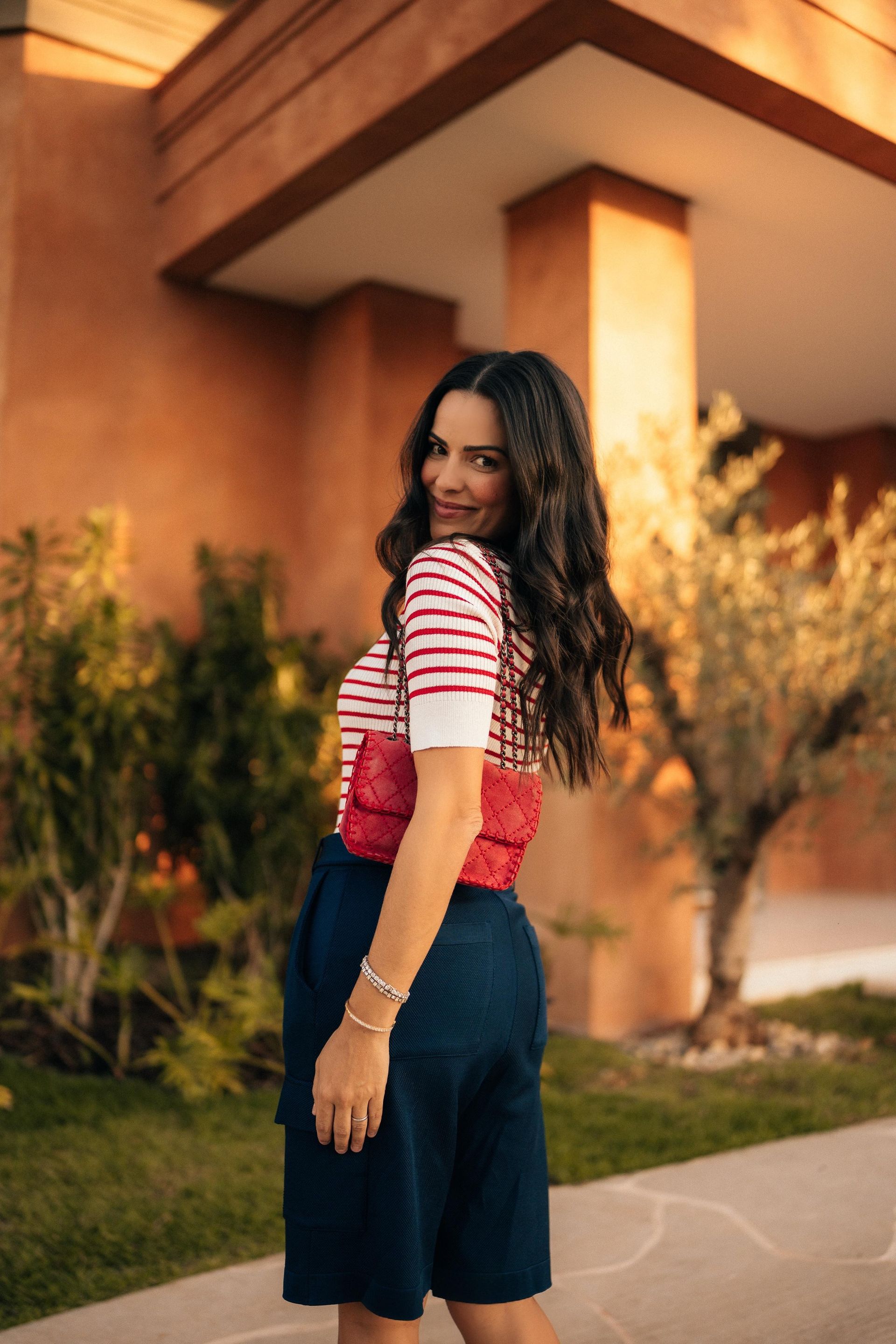 Blusa tricot bicolor Tatiane
