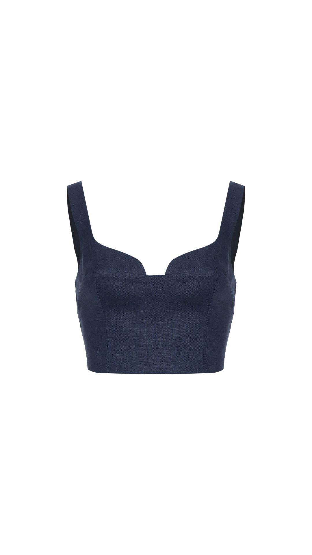 Top alfaiataria de linho Clarissa - Navy