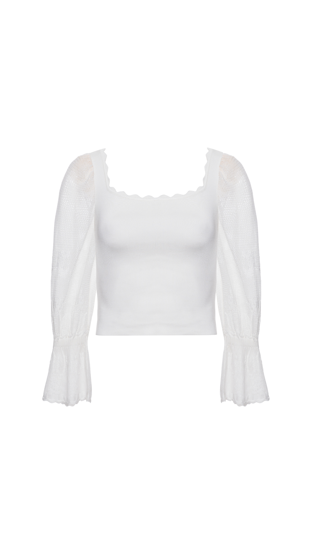 Blusa decote quadrado Lídia - Off White