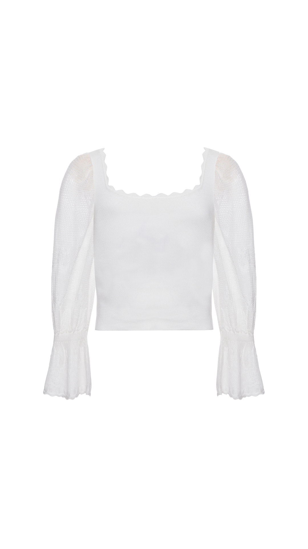 Blusa decote quadrado Lídia - Off White