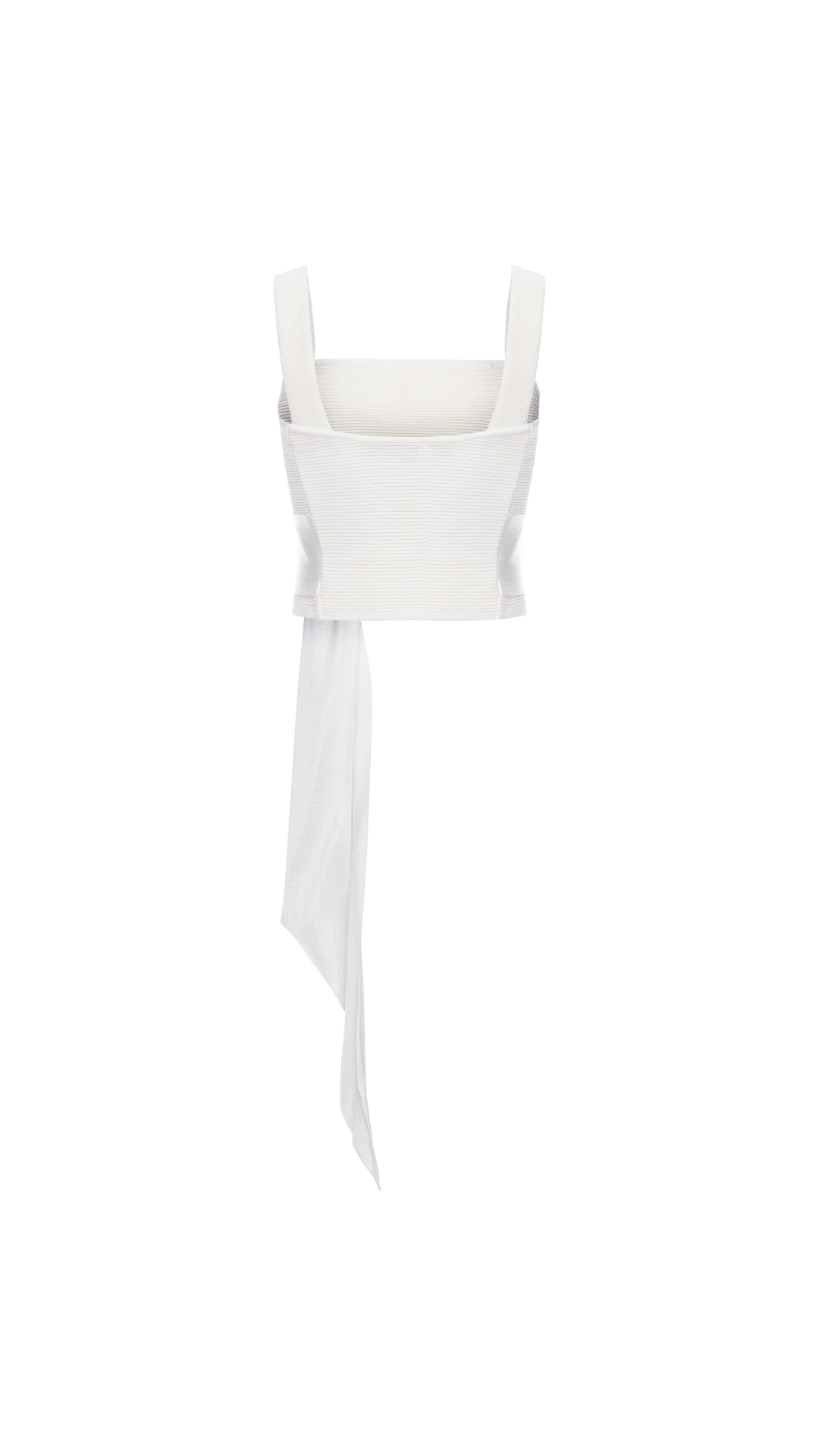 Top tricô com ponto nervurado Gaia - Off White 