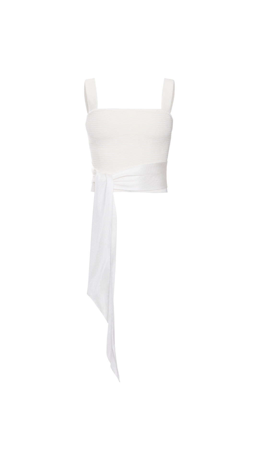 Top tricô com ponto nervurado Gaia - Off White 
