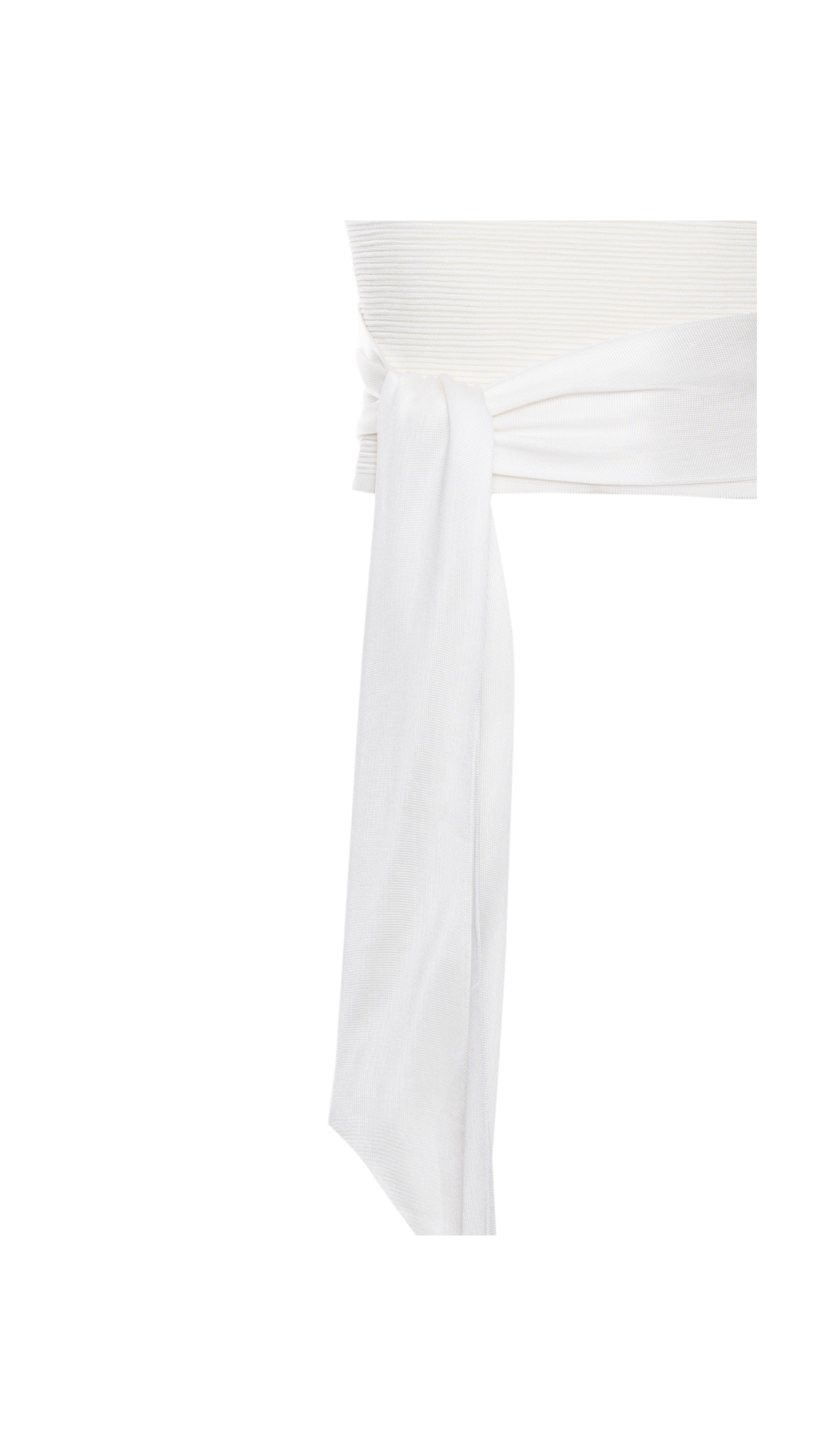 Top tricô com ponto nervurado Gaia - Off White 