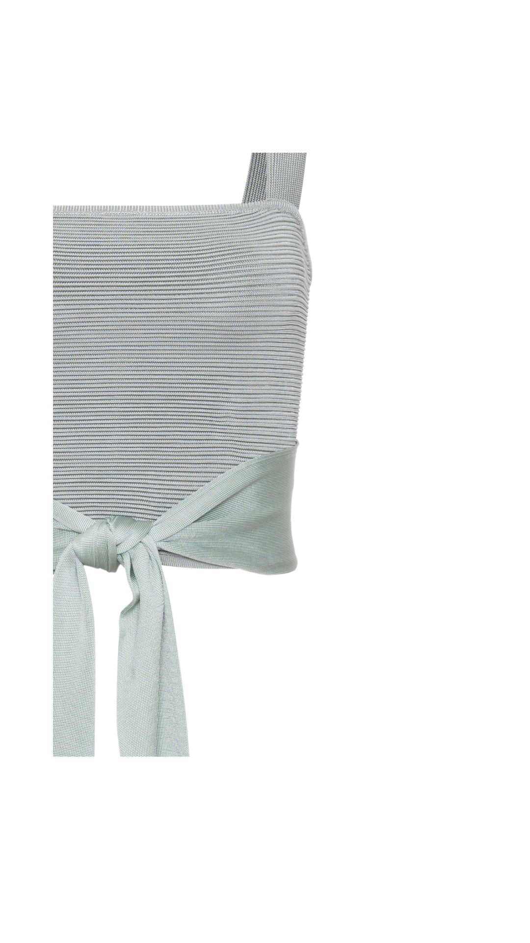 Top tricô com ponto nervurado Gaia - Sage Green