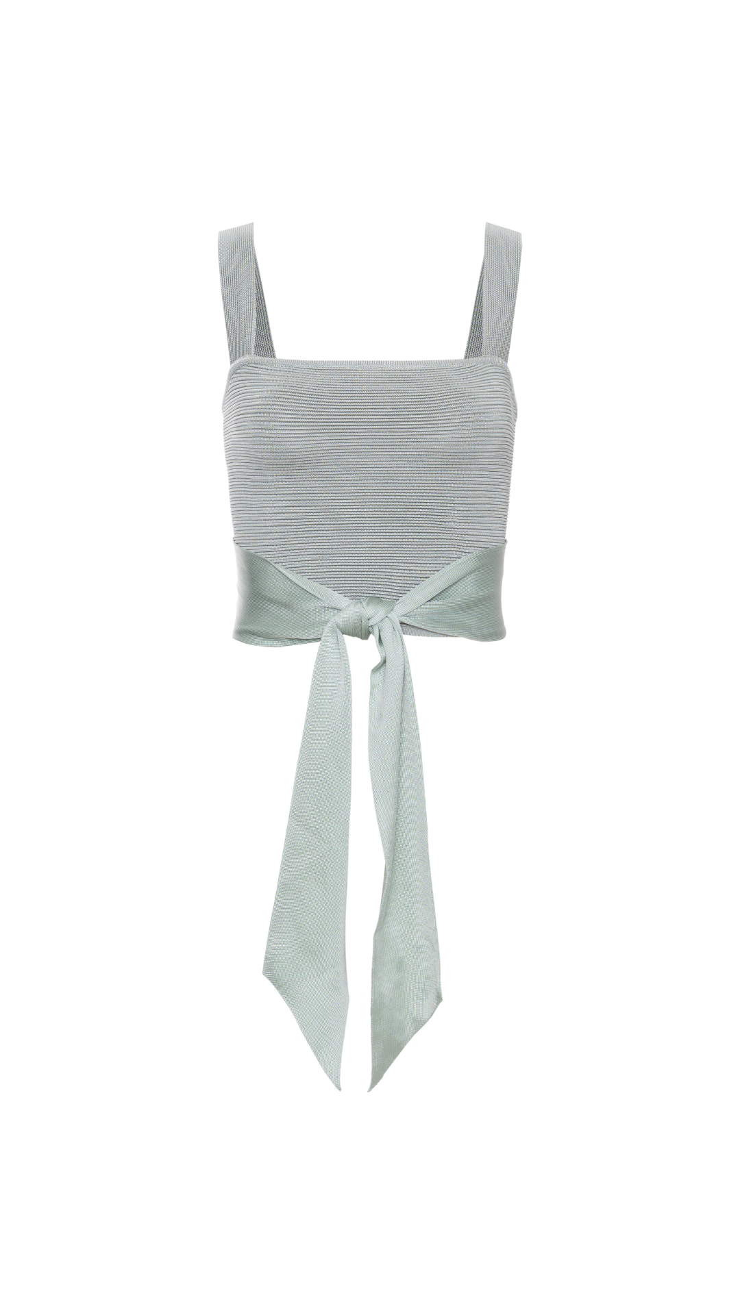 Top tricô com ponto nervurado Gaia - Sage Green