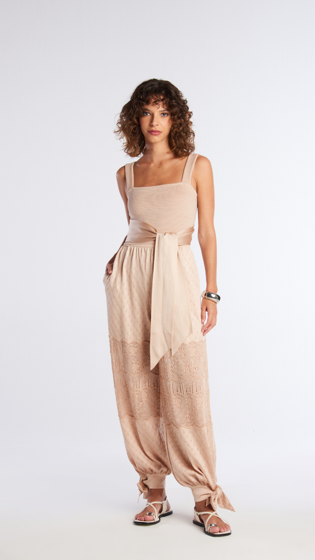 Top tricô com ponto nervurado Gaia - Soft Peach