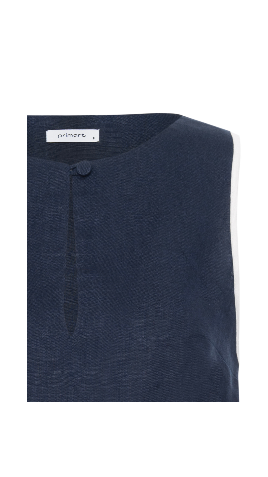 Regata de linho Margot - Navy e Champagne 