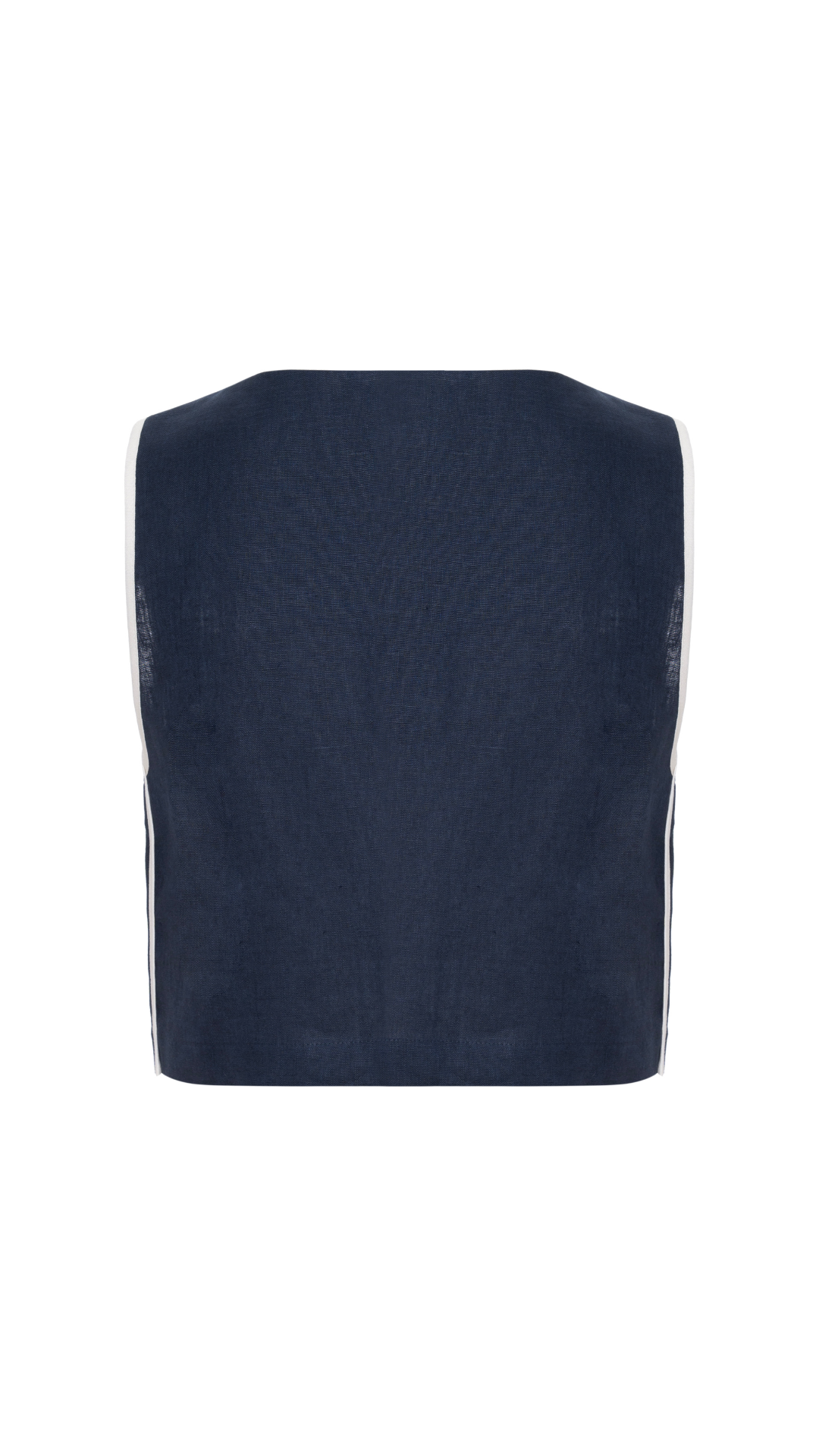 Regata de linho Margot - Navy e Champagne 