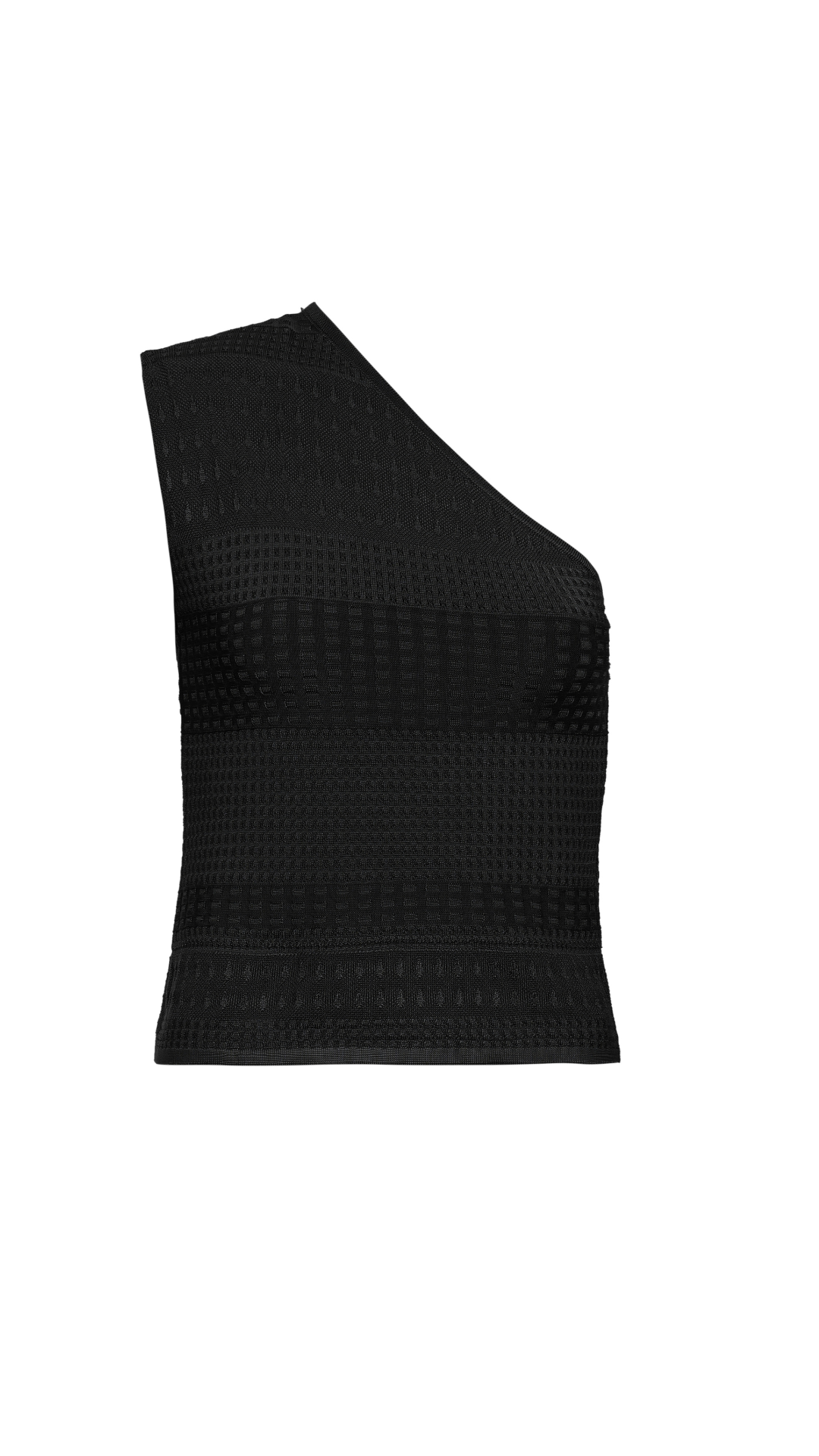 Top ombro único Sylvie - Preto