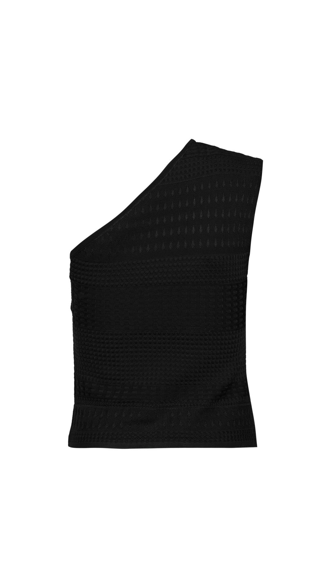 Top ombro único Sylvie - Preto