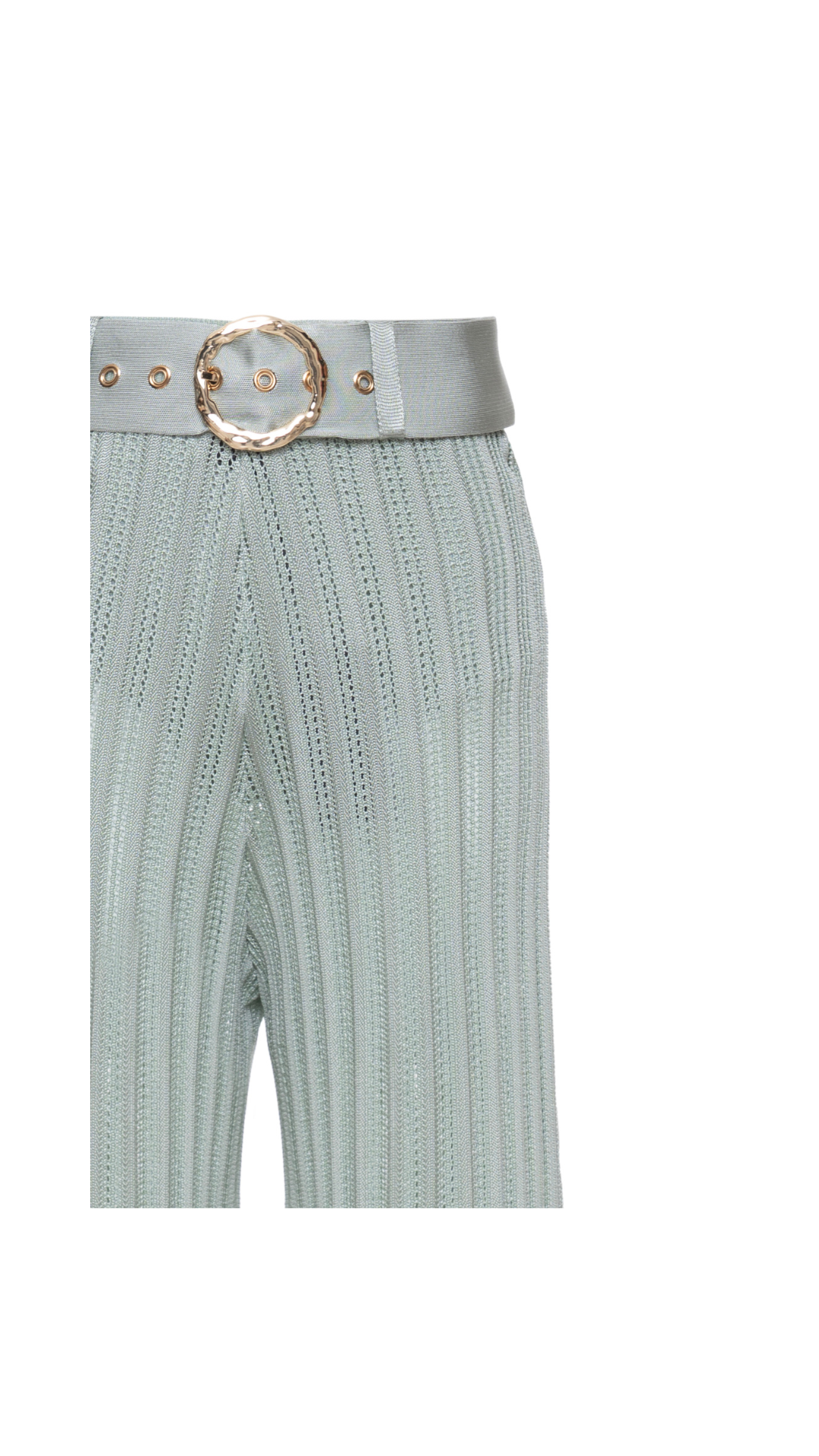 Calça com cinto e hot pants Bertha - Sage Green 