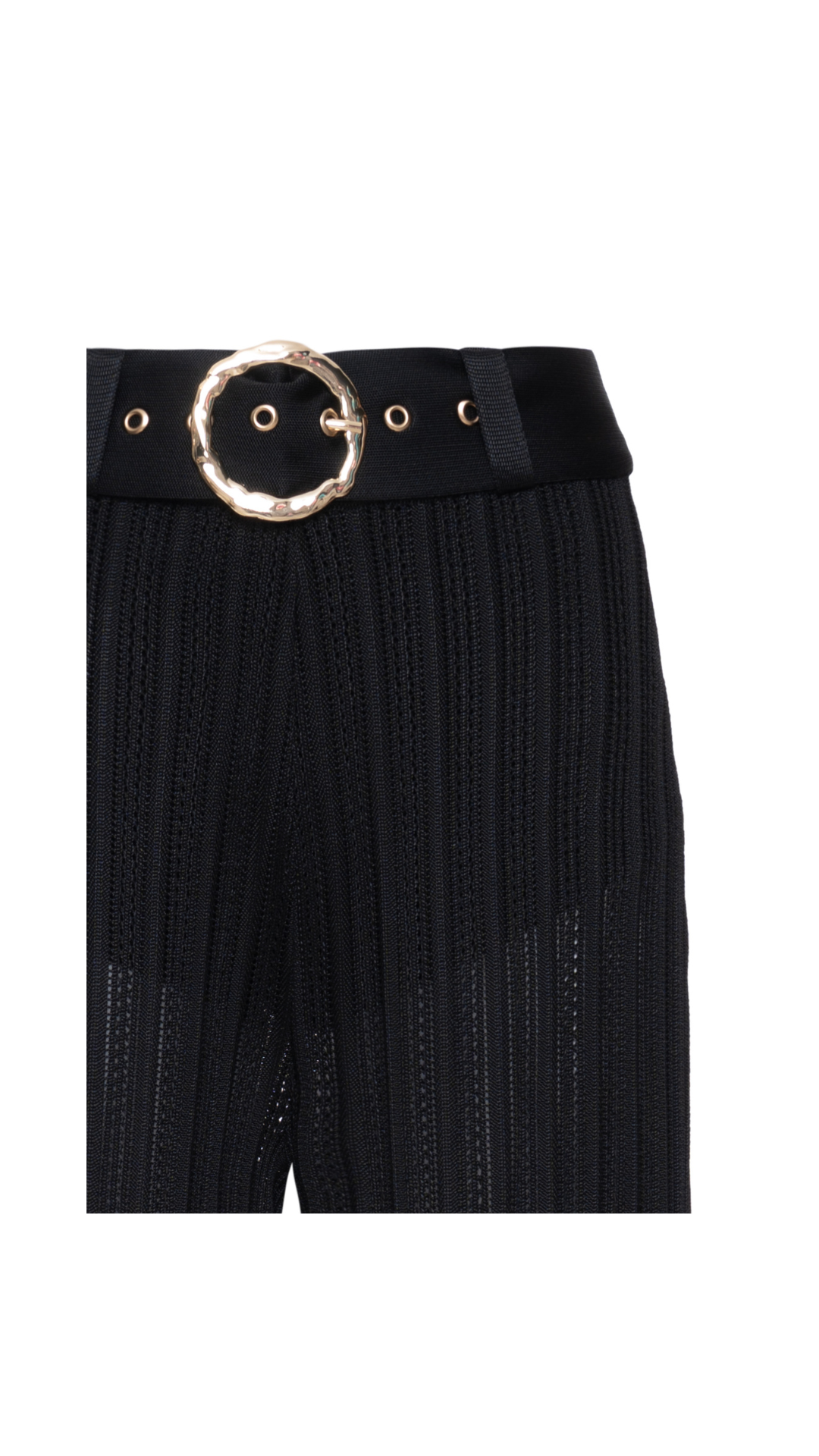 Calça com cinto e hot pants Bertha - Preto
