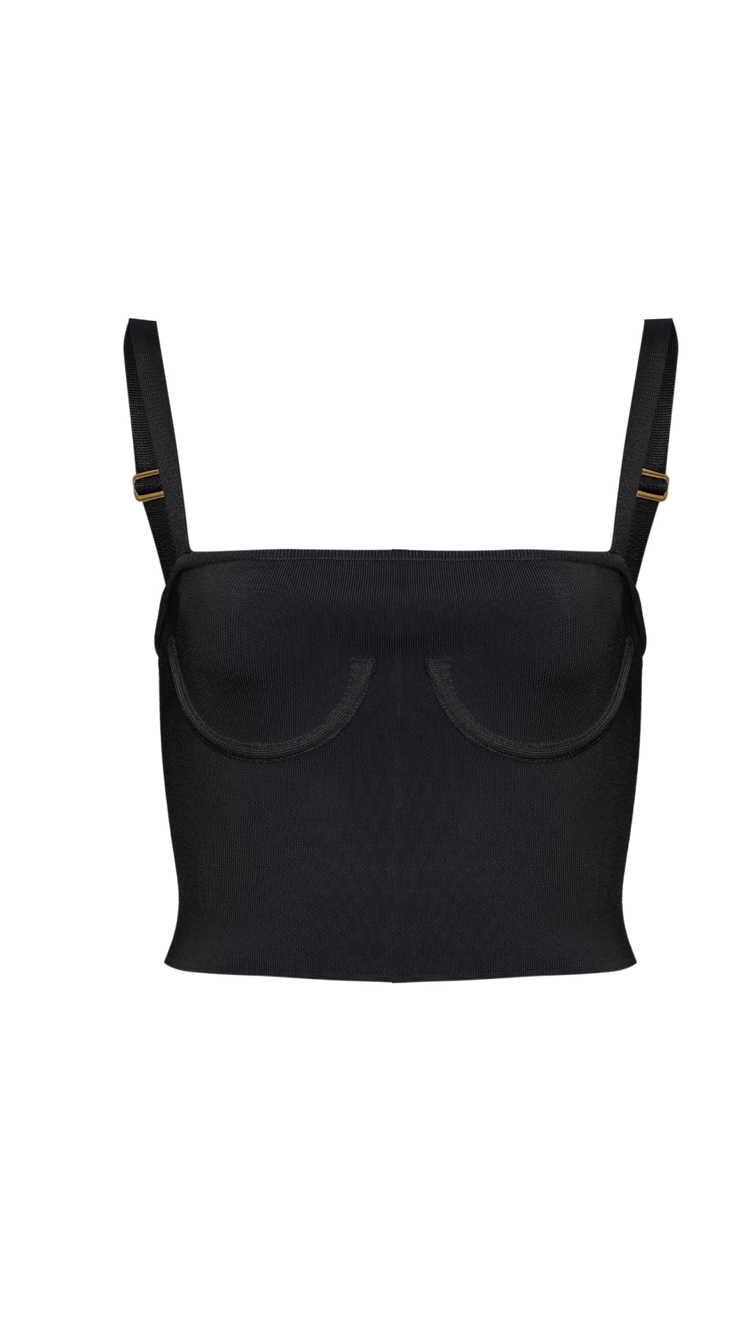 Top com busto estruturado Liu - Preto