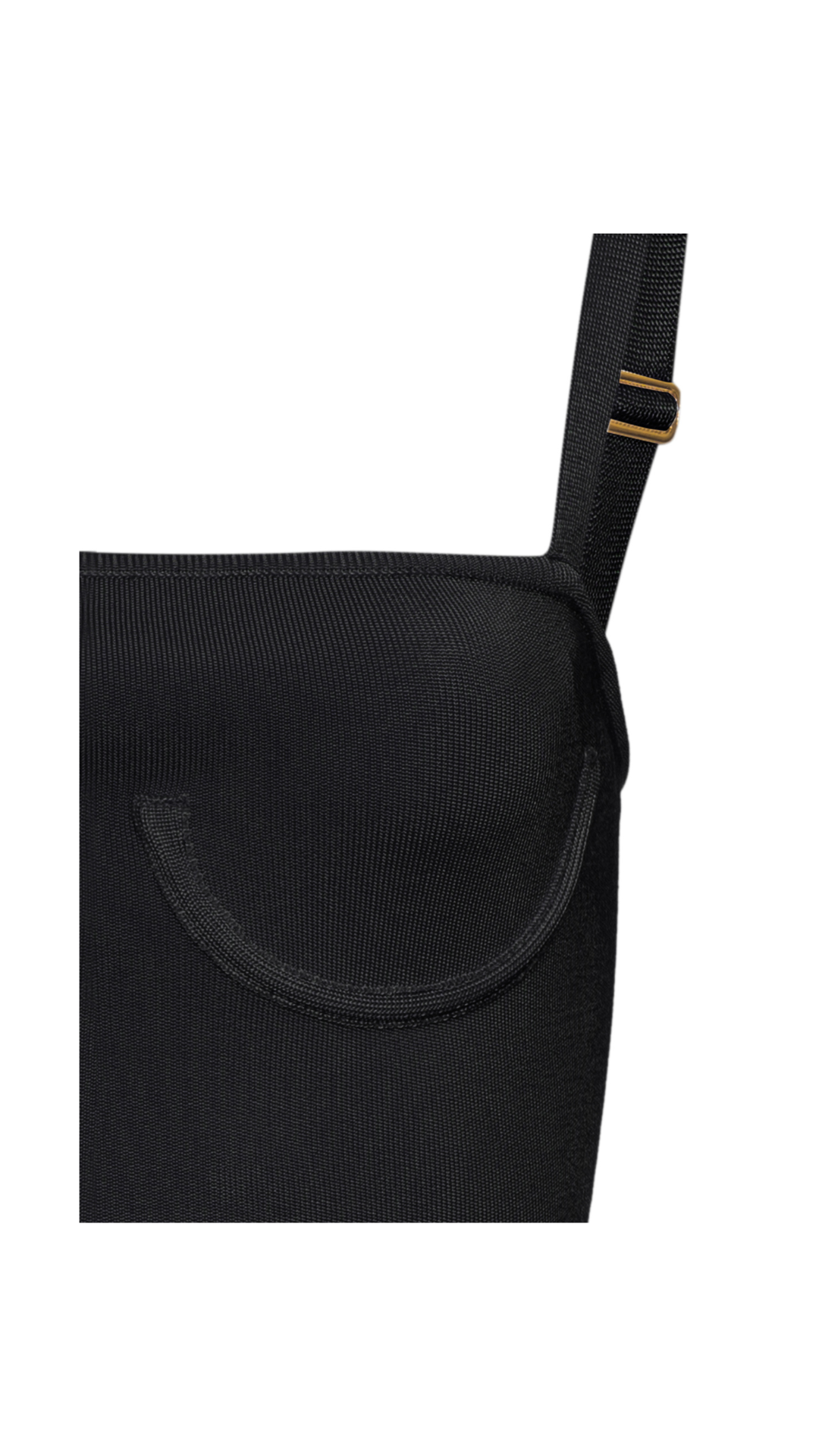 Top com busto estruturado Liu - Preto