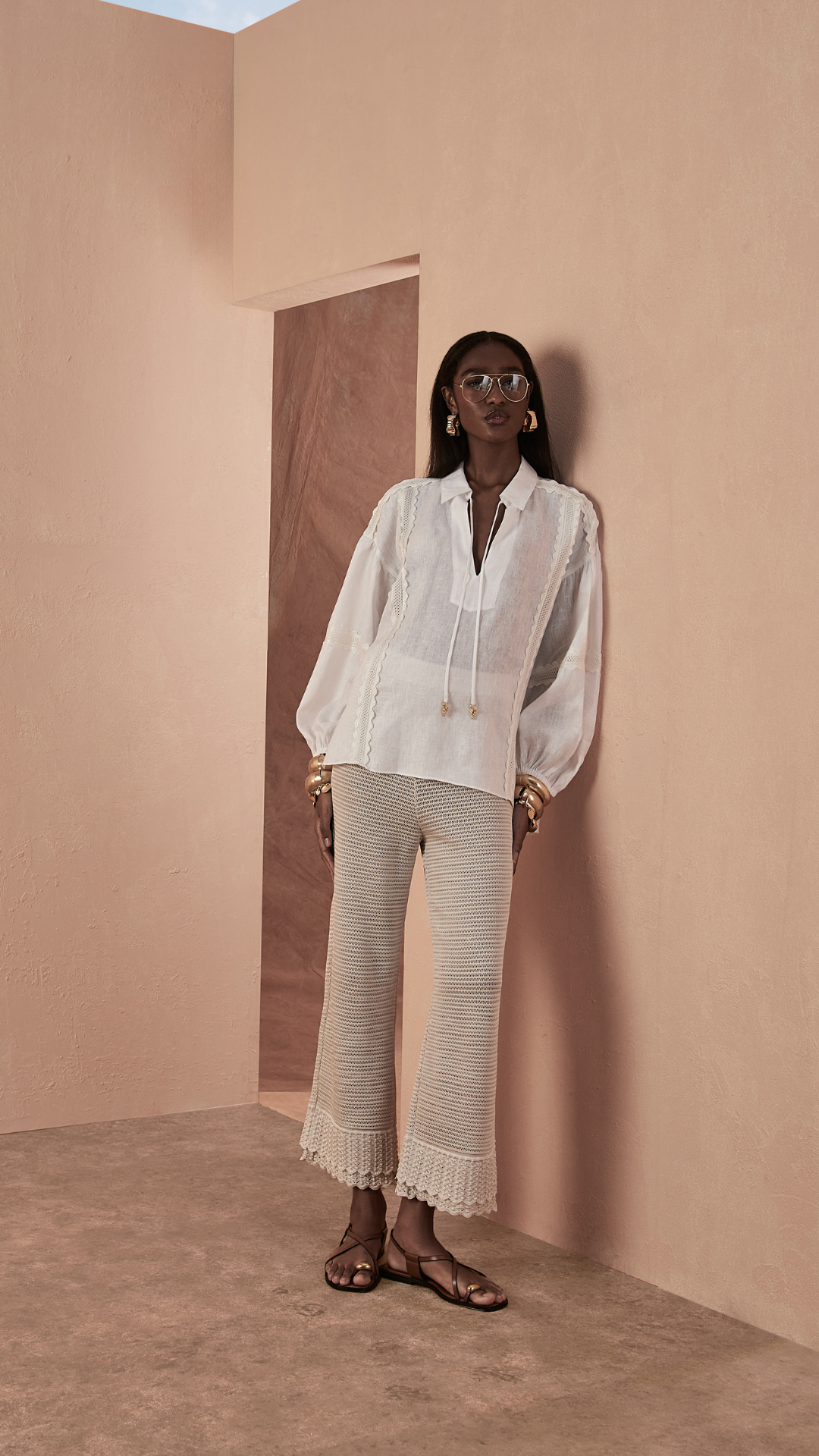 Bata de linho Alessa - Off White 