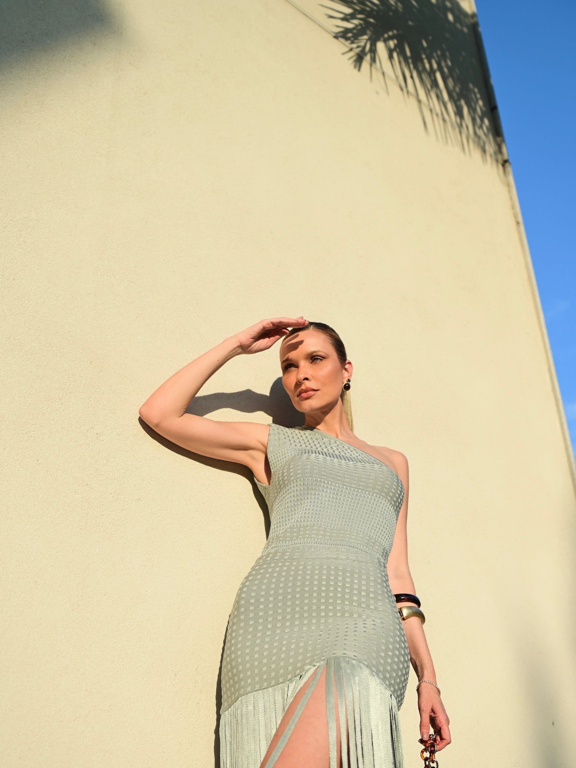 Top ombro único Sylvie - Sage Green