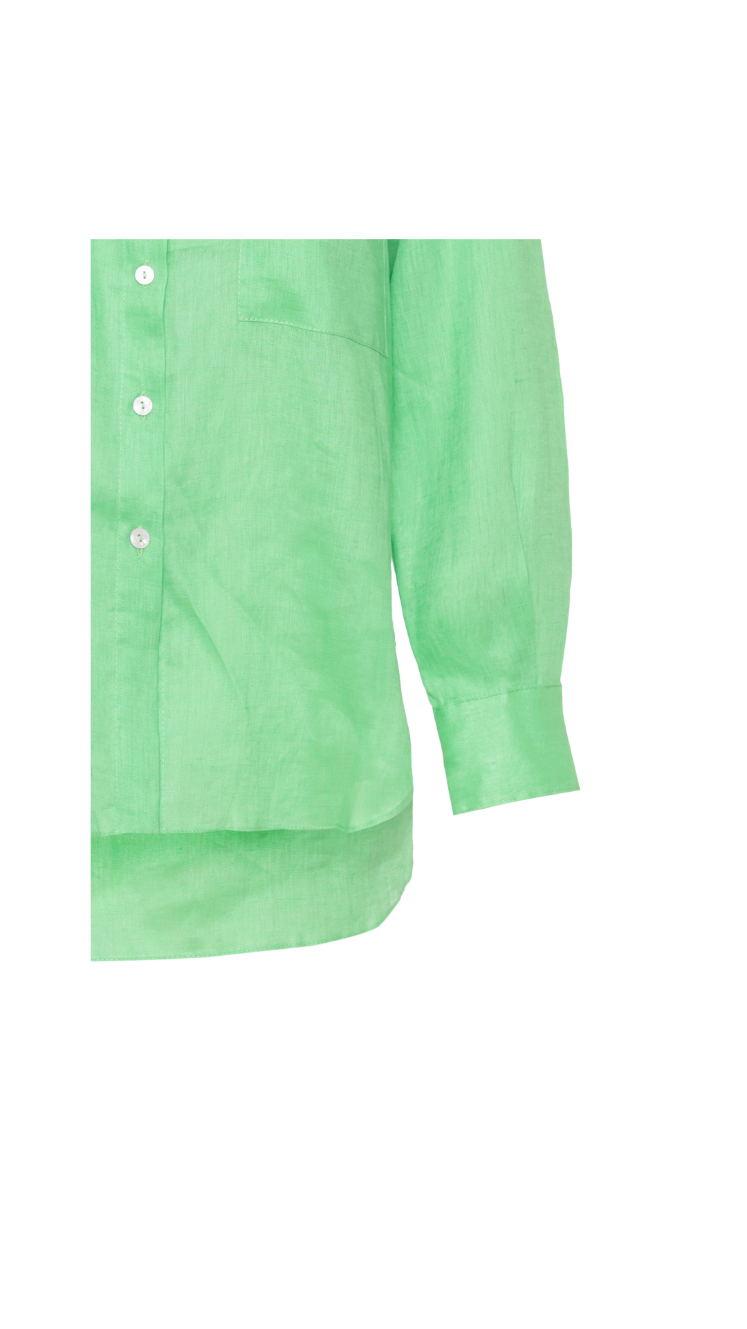 Camisa de linho com bolso Duda -  Summer Green