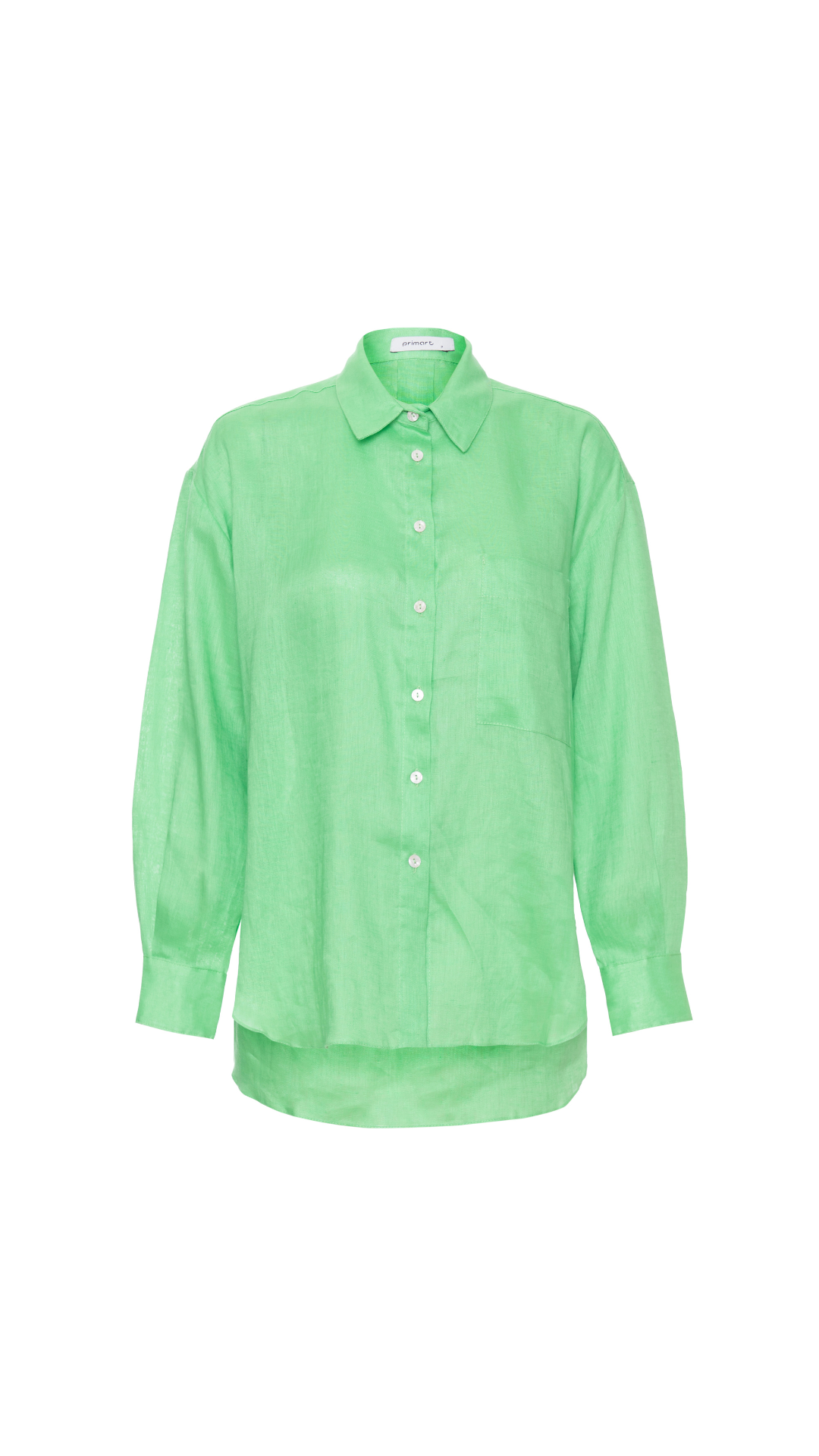 Camisa de linho com bolso Duda -  Summer Green