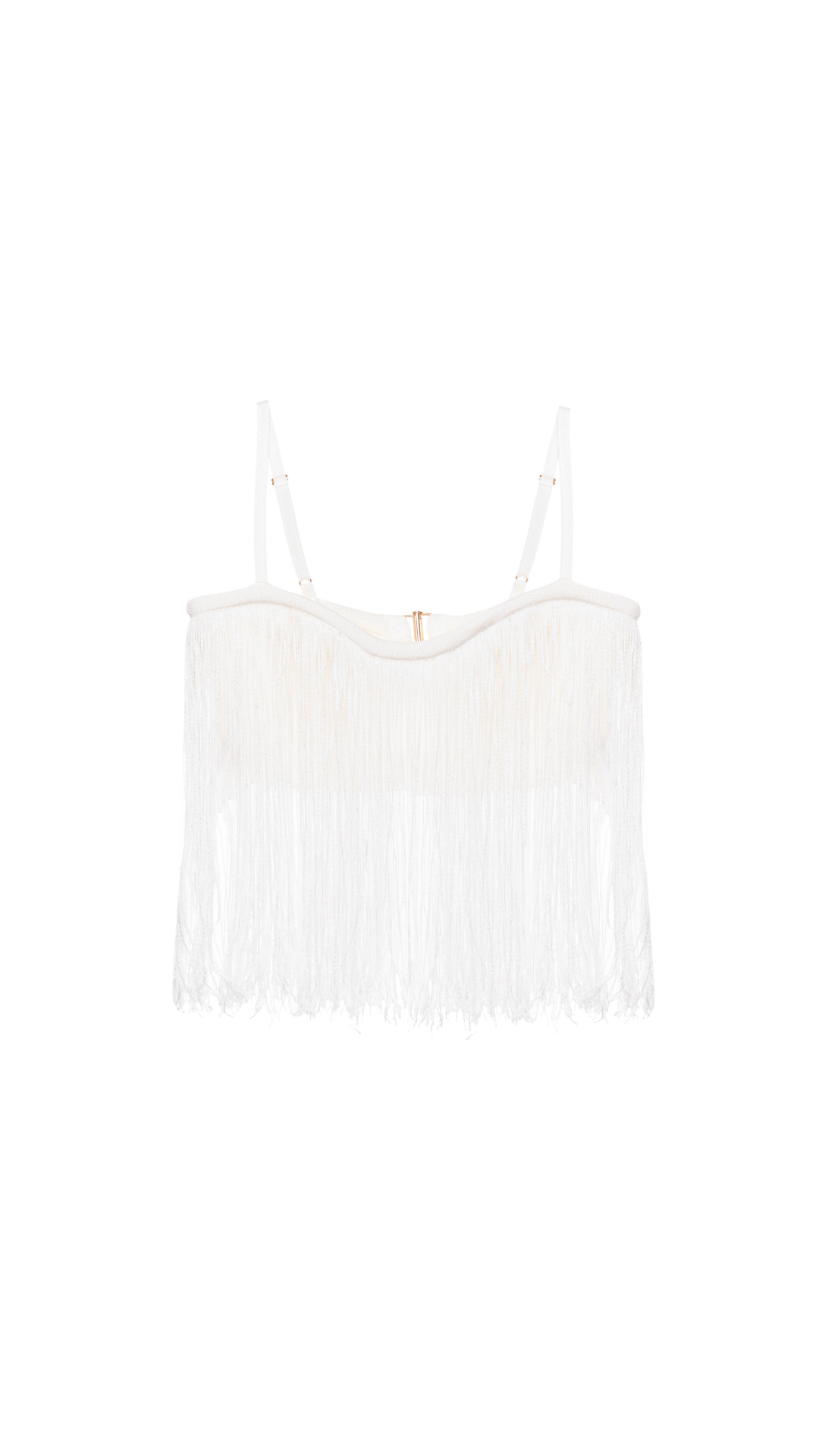 Top de franjas Leona - Off White