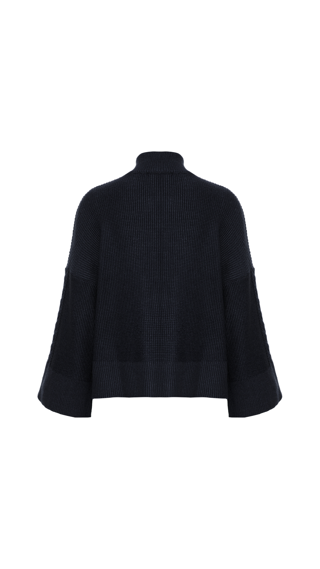 Blusa com tranças e zíper Antônia - Preto