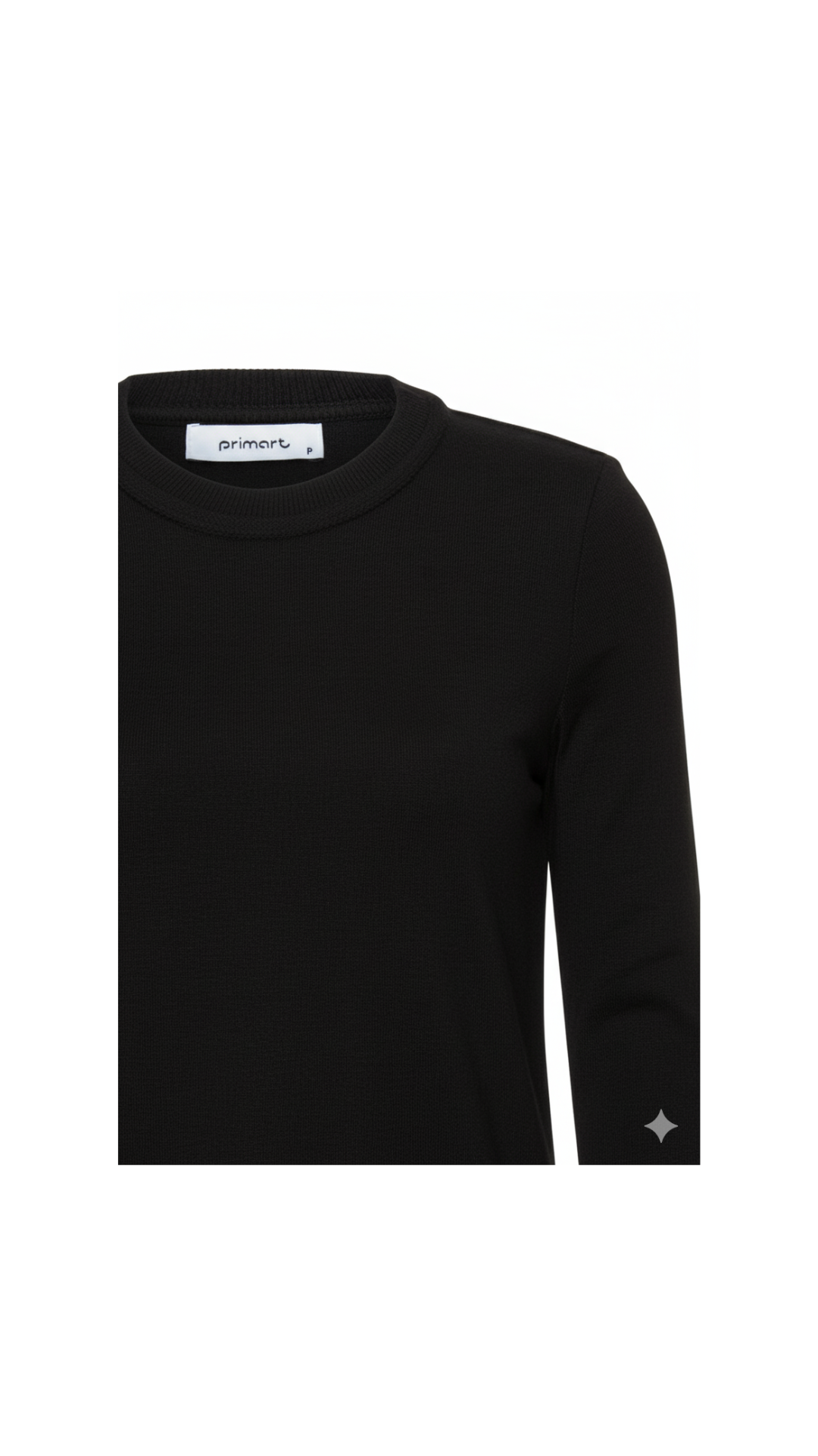 Blusa gola redonda Stella - Preto