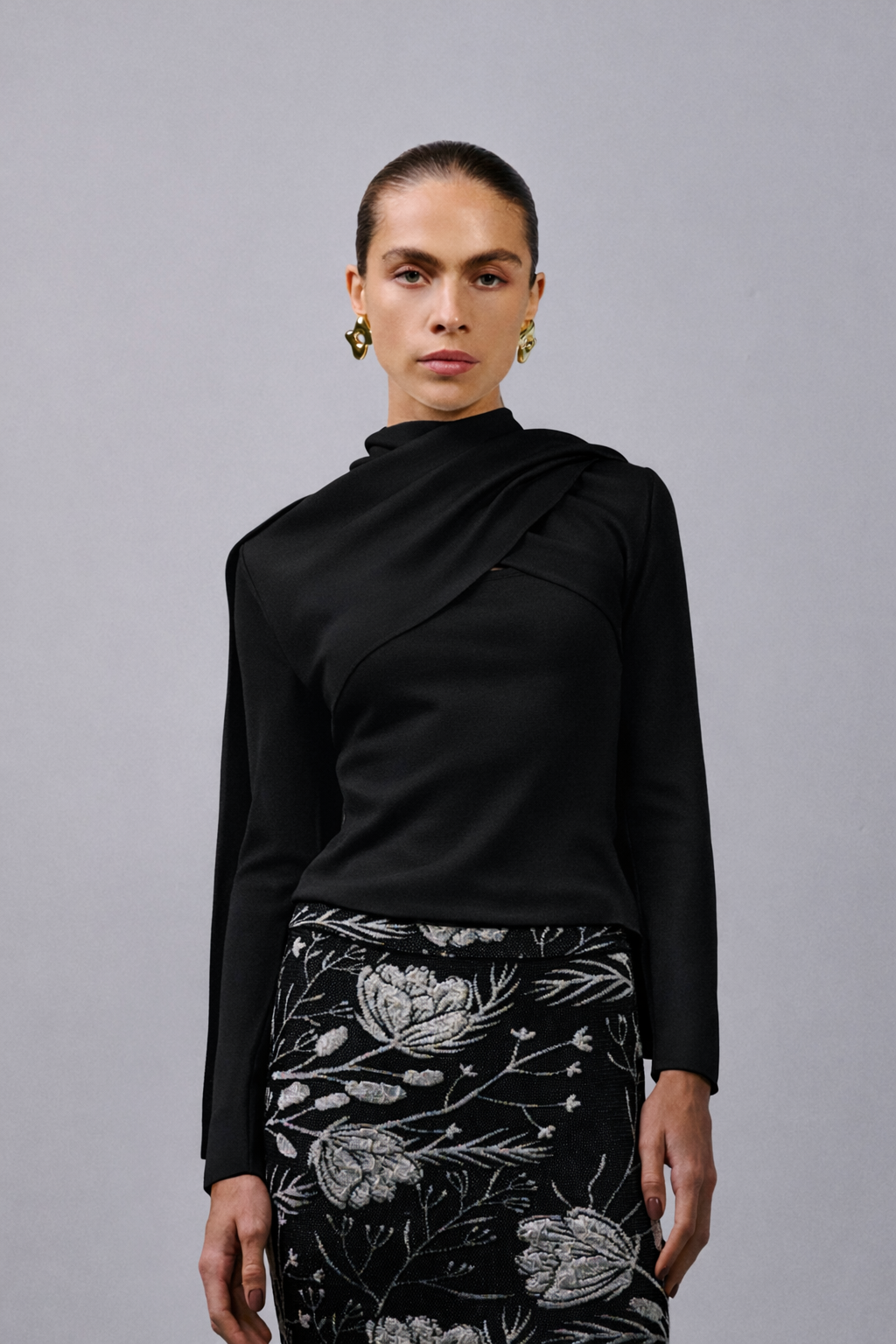 Blusa faixa Luma - Preto