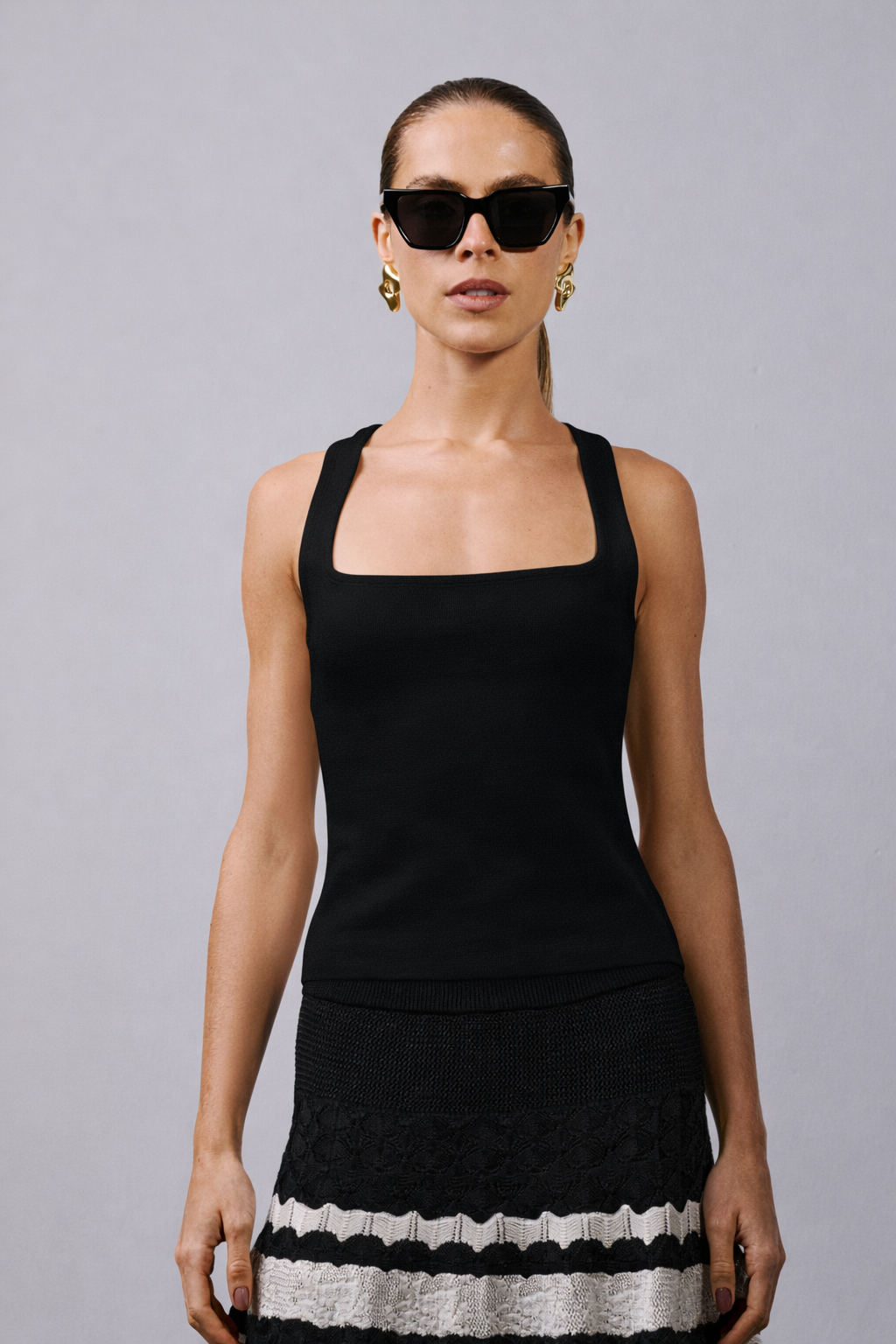 Blusa faixa Luma - Preto