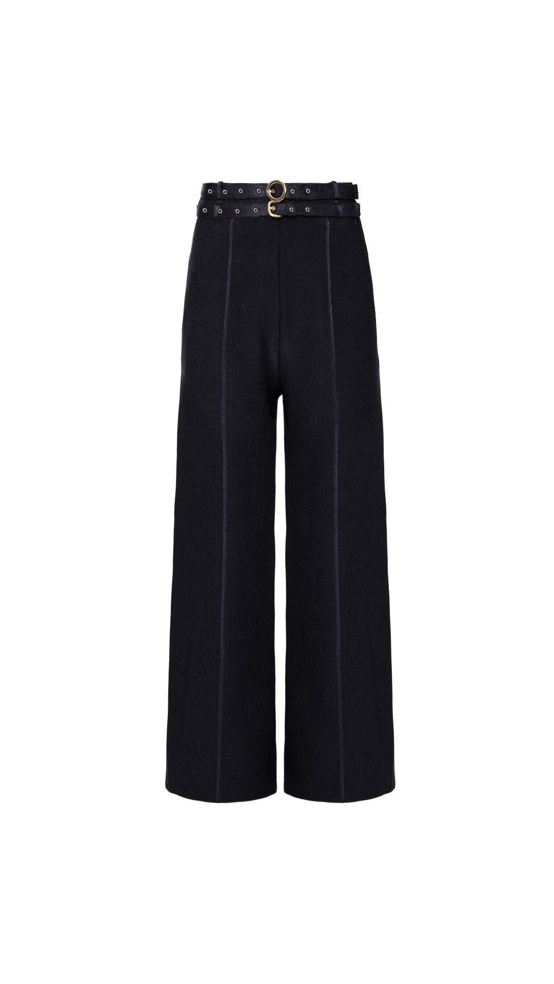 Calça com dois cintos Sara - Preto