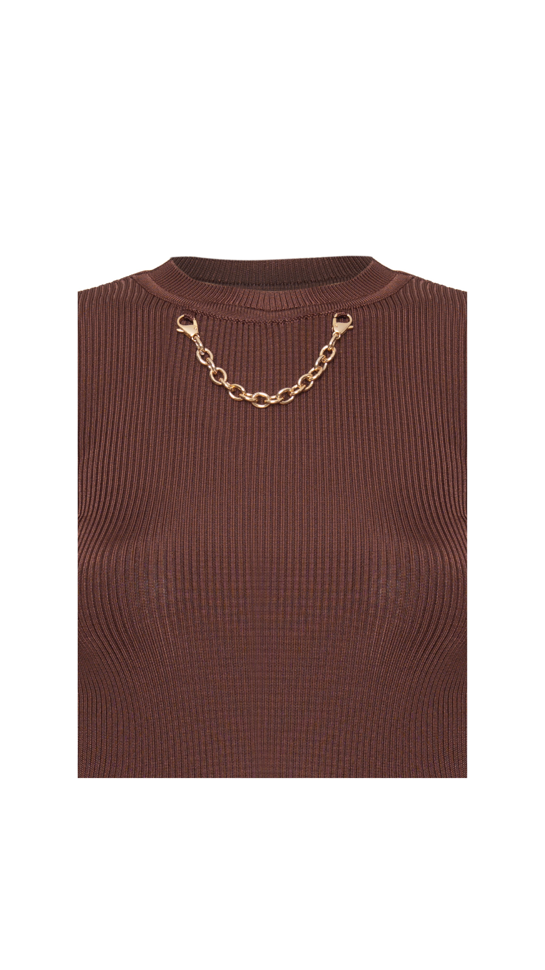 Blusa colar Monique - Chocolate Quente
