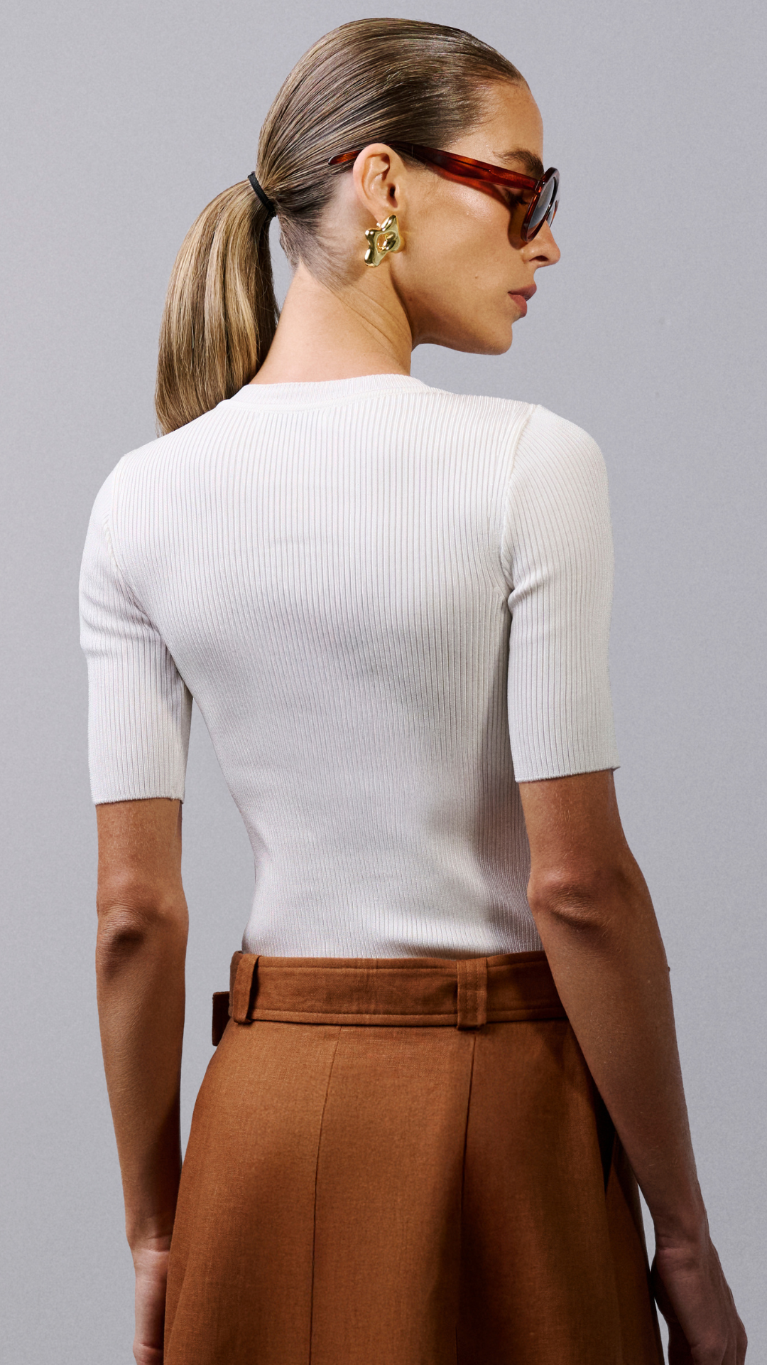 Blusa colar Monique - Off White