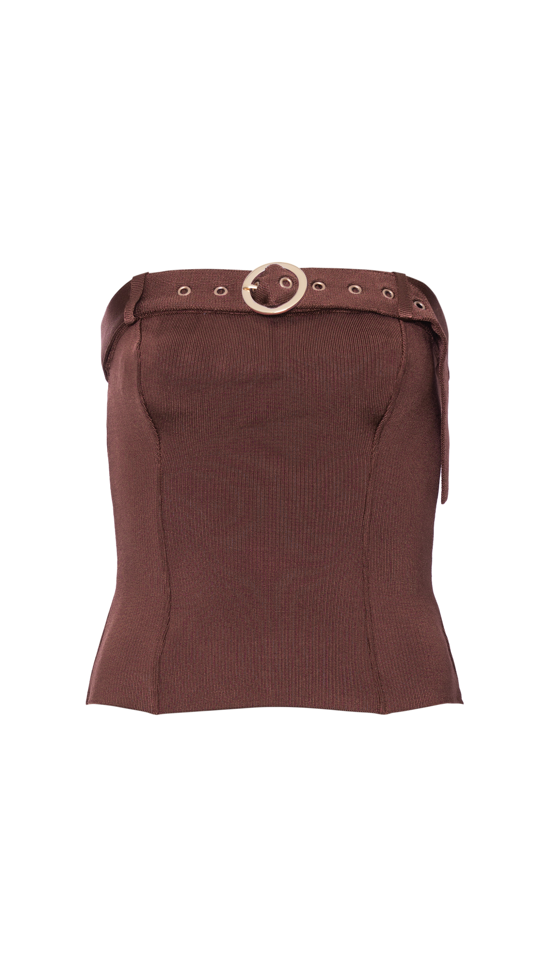 Top de fivela Leona - Chocolate Quente