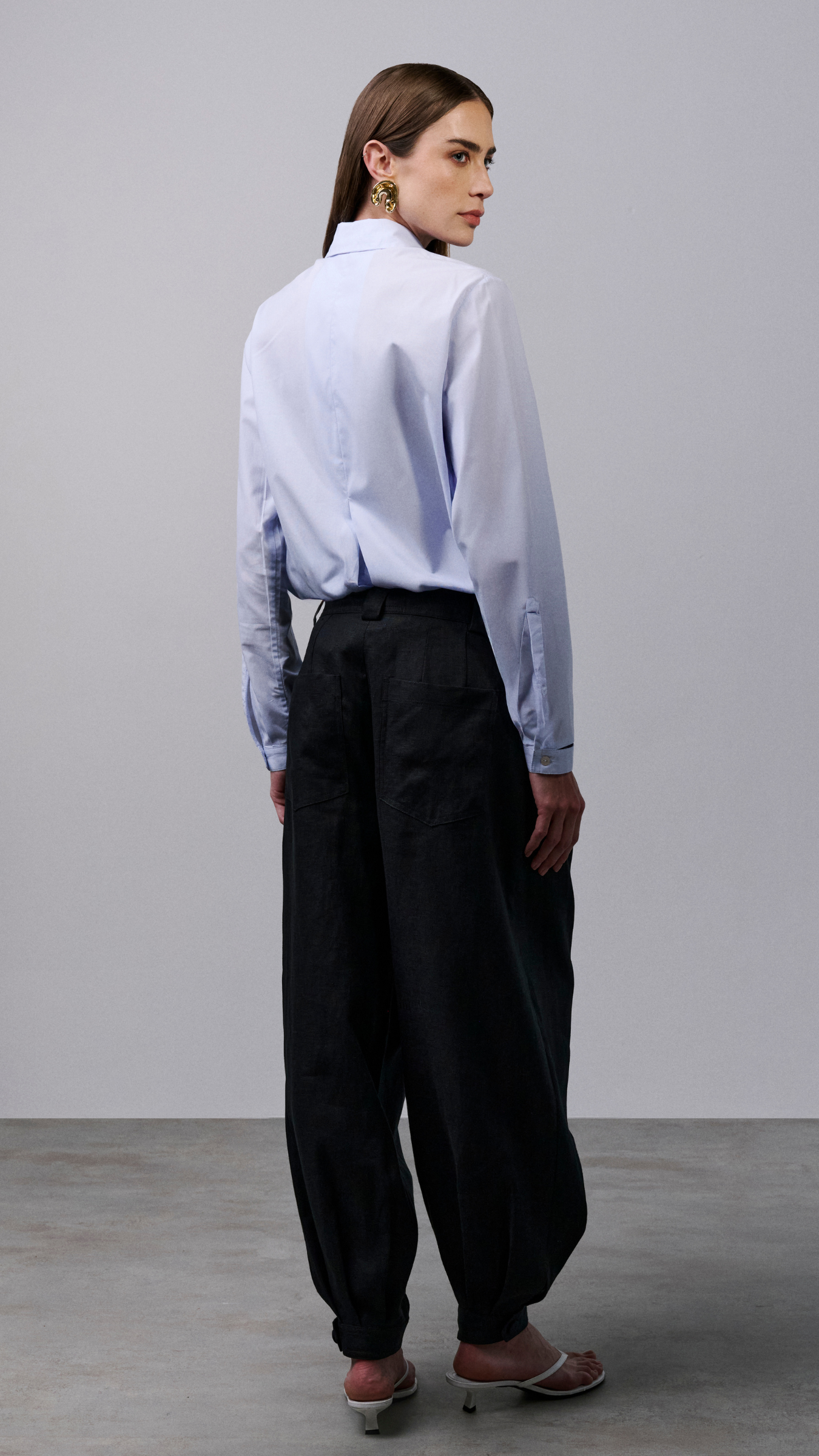 Calça de linho Zoe - Preto