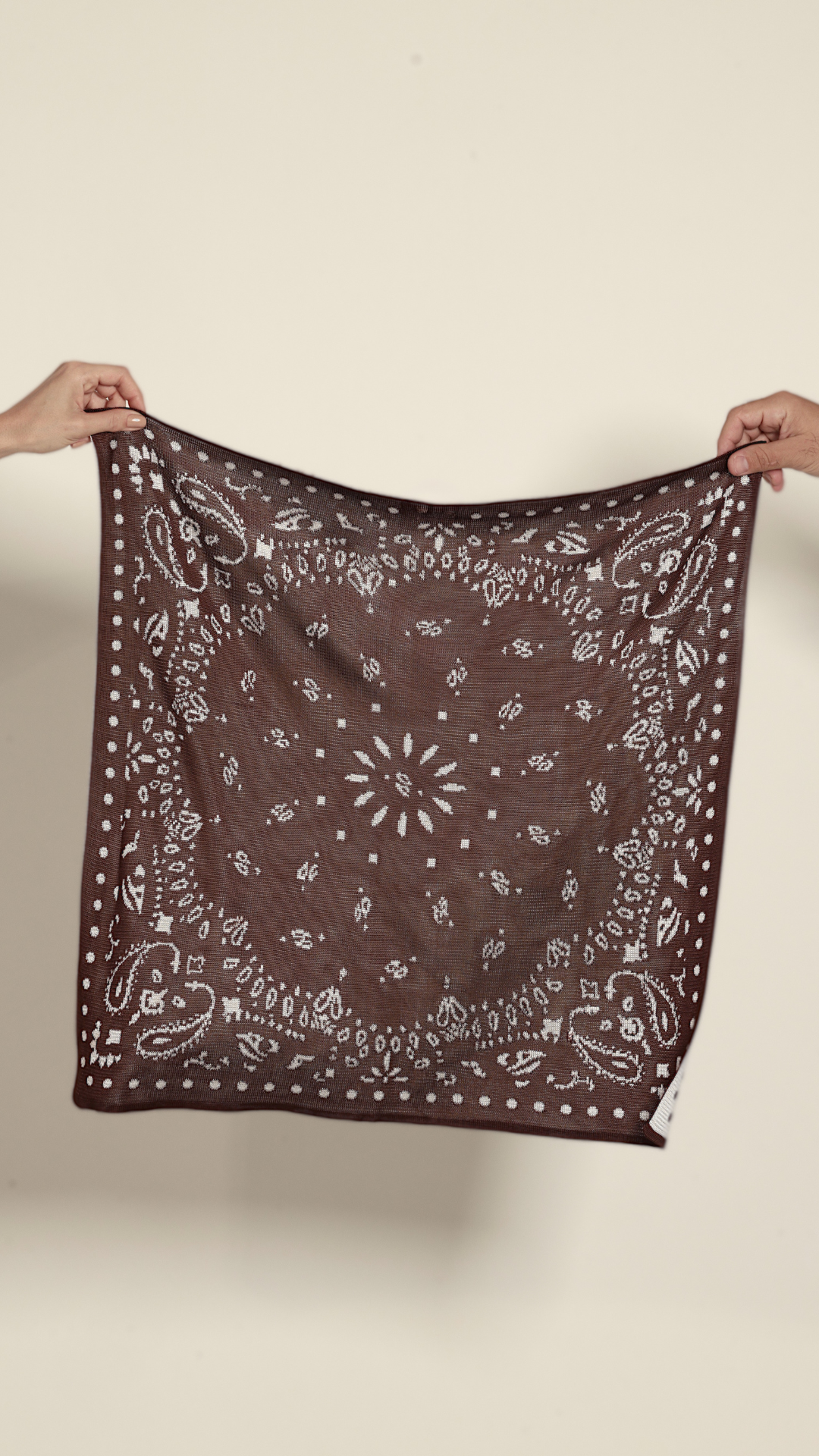 Bandana Isadora - Expresso e Off White