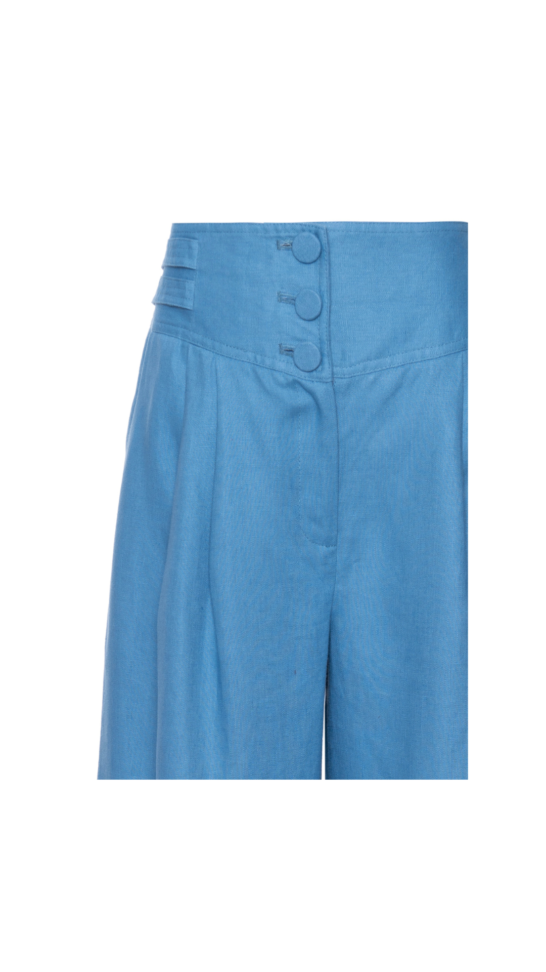 Calça de linho Candy - Steal Blue
