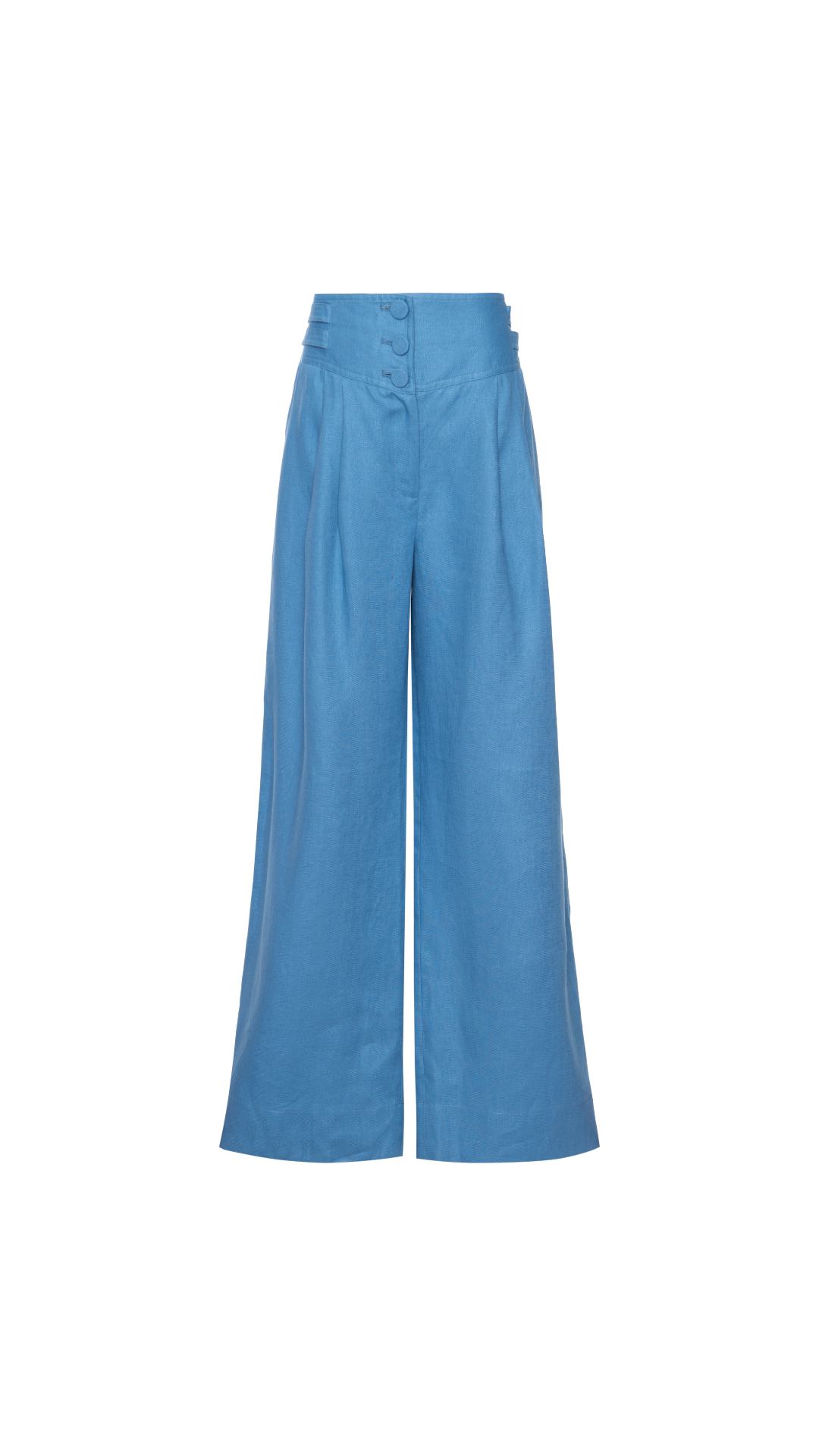 Calça de linho Candy - Steal Blue