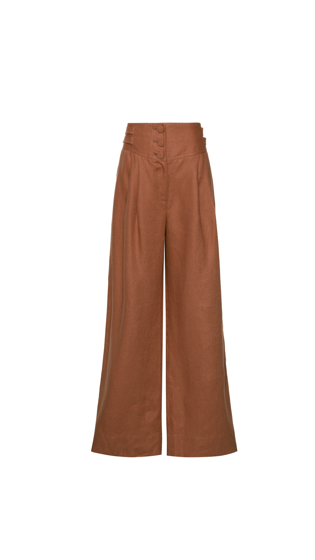 Calça de linho Candy - Caramel café