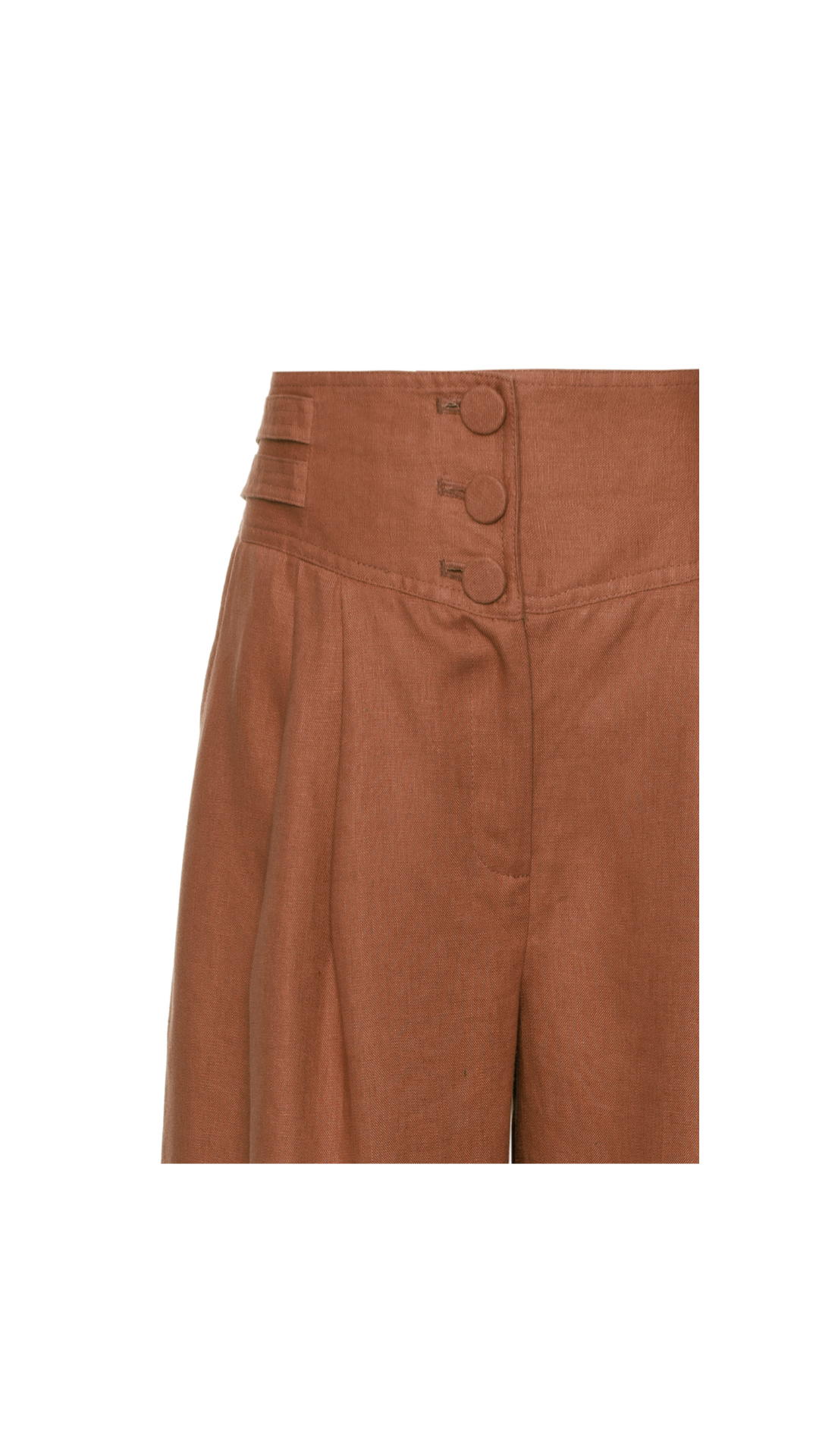 Calça de linho Candy - Caramel café