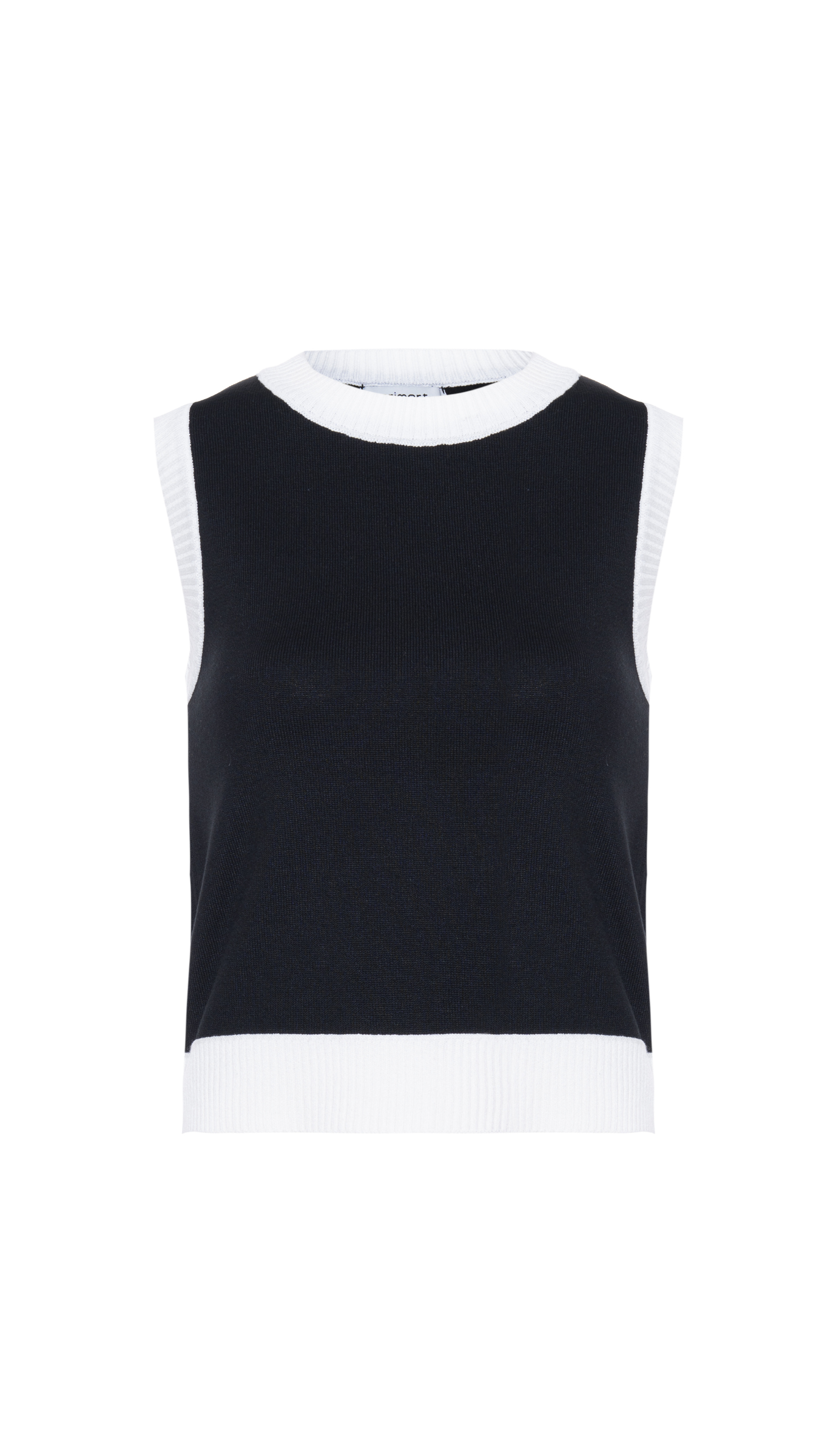 Regata Bicolor Anna - Preto e Off White
