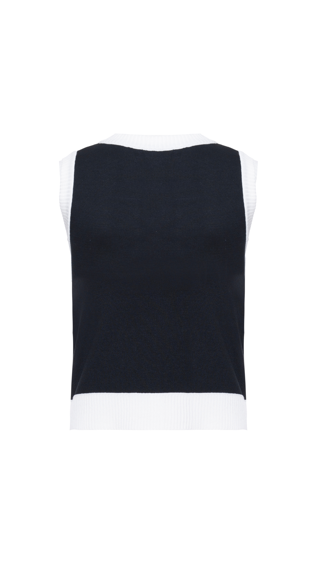 Regata Bicolor Anna - Preto e Off White