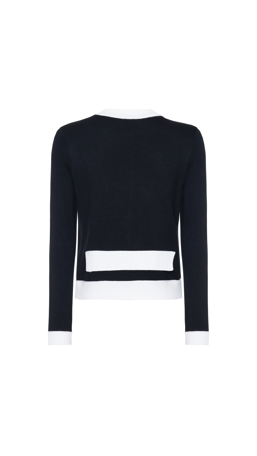 Blusa com botões Lúcia - Preto e Off White 