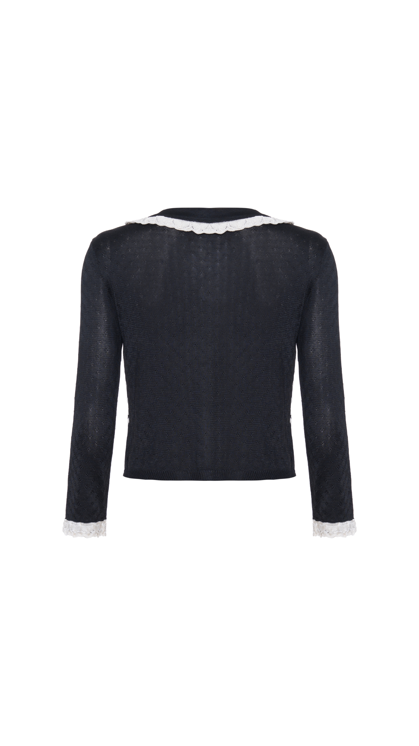 Cardigan babados Eloise - Preto