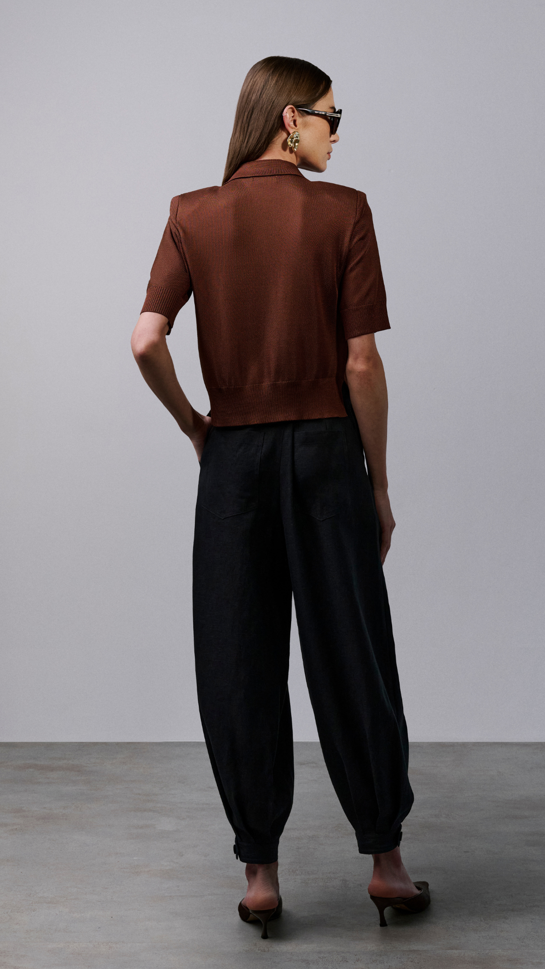 Blusa polo Alex - Chocolate Quente