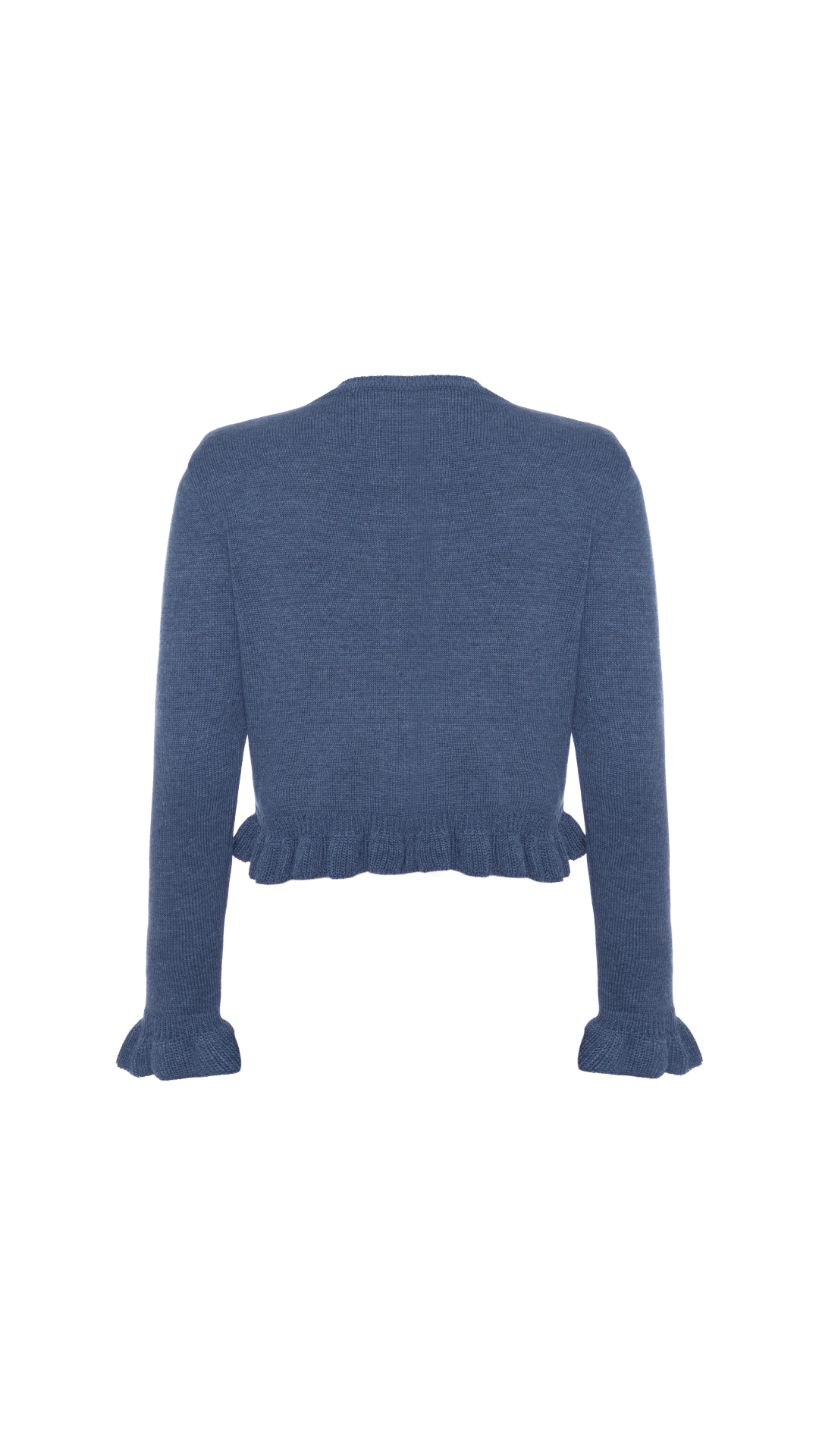 Cardigan babados na barra Mia - Navy 
