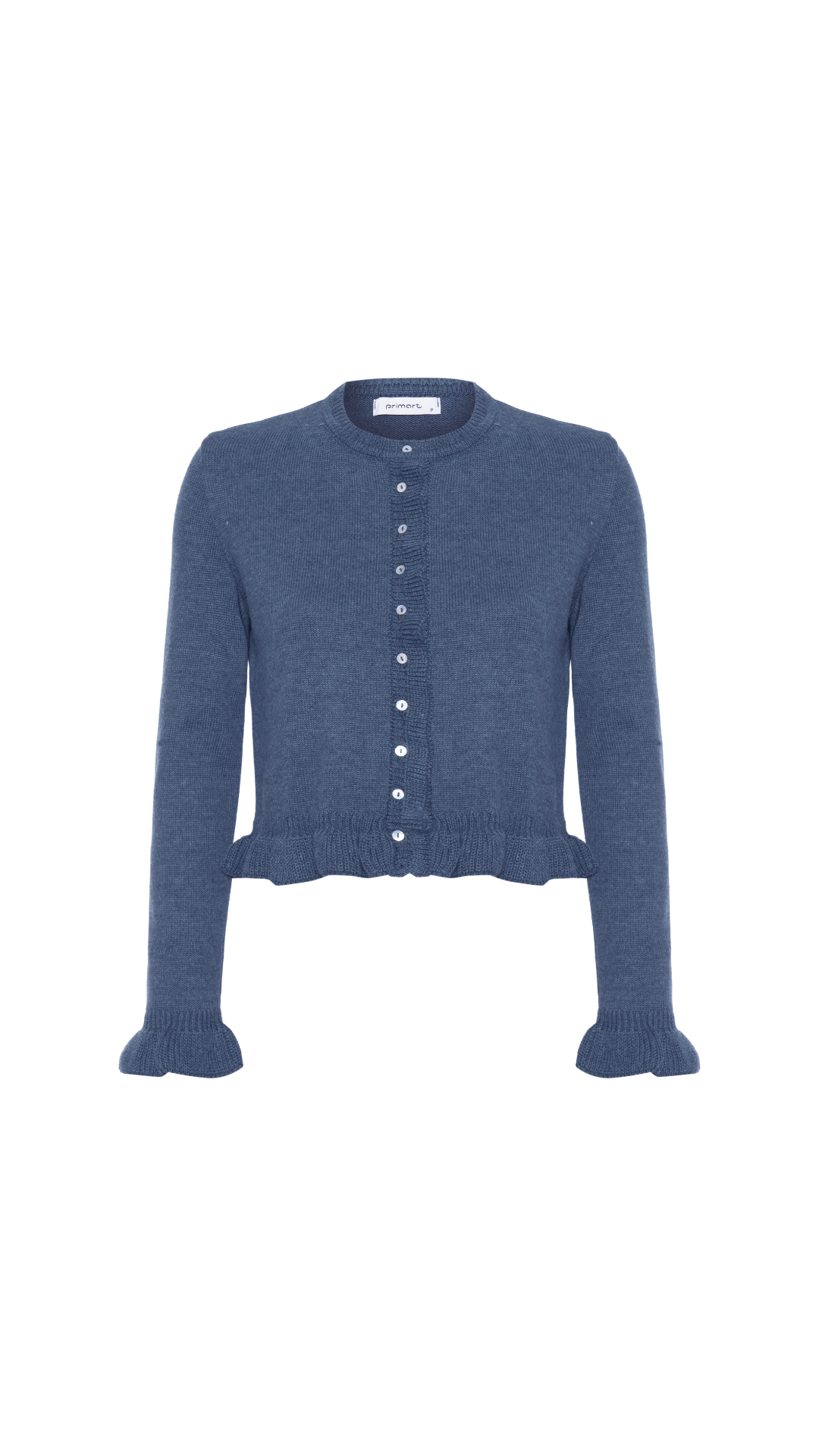Cardigan babados na barra Mia - Navy 