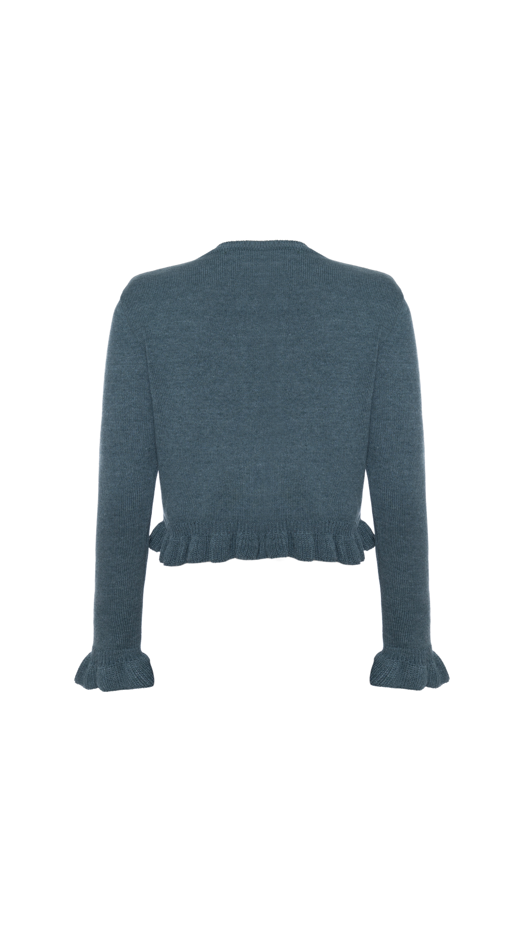 Cardigan babados na barra Mia - Dark Florest