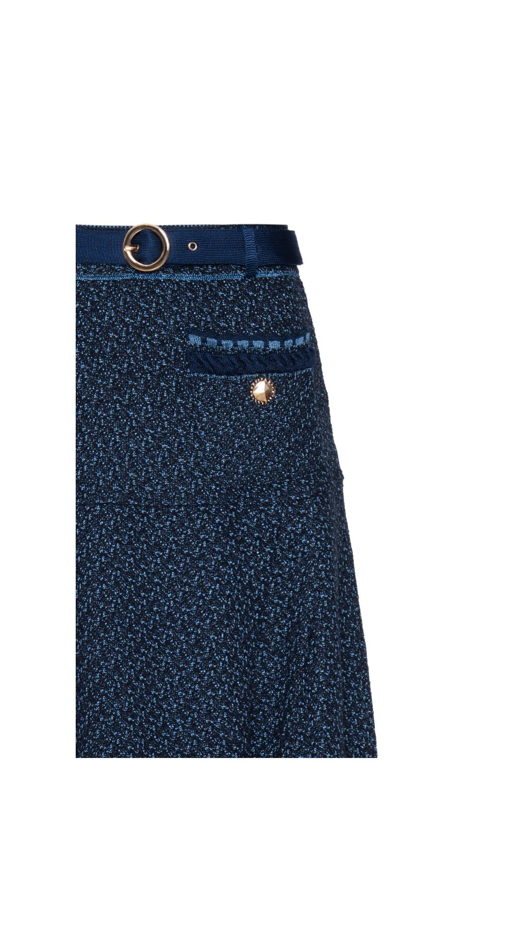 Saia de Tweed Catarina - Navy