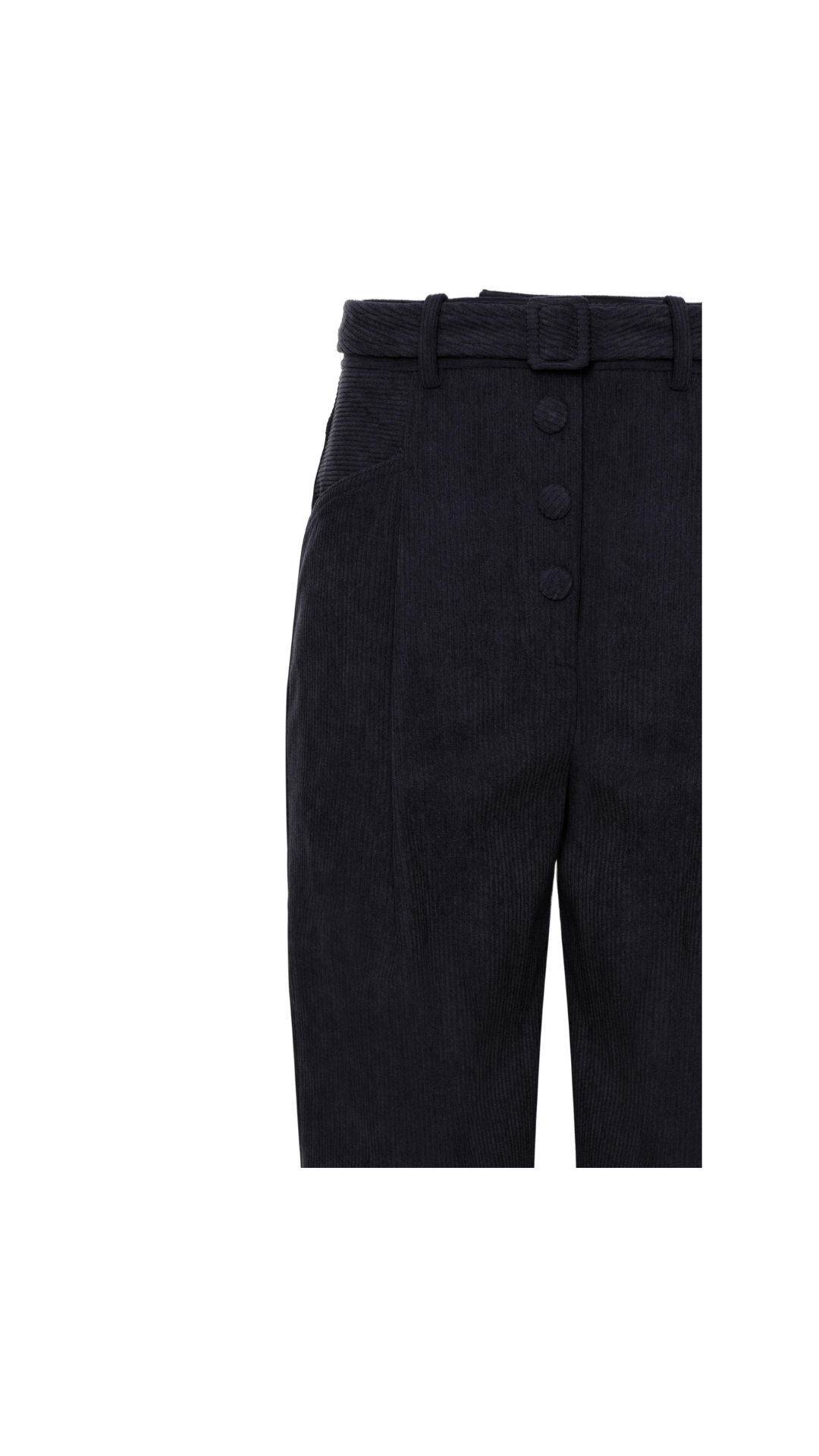 Calça de veludo Teodora - Preto